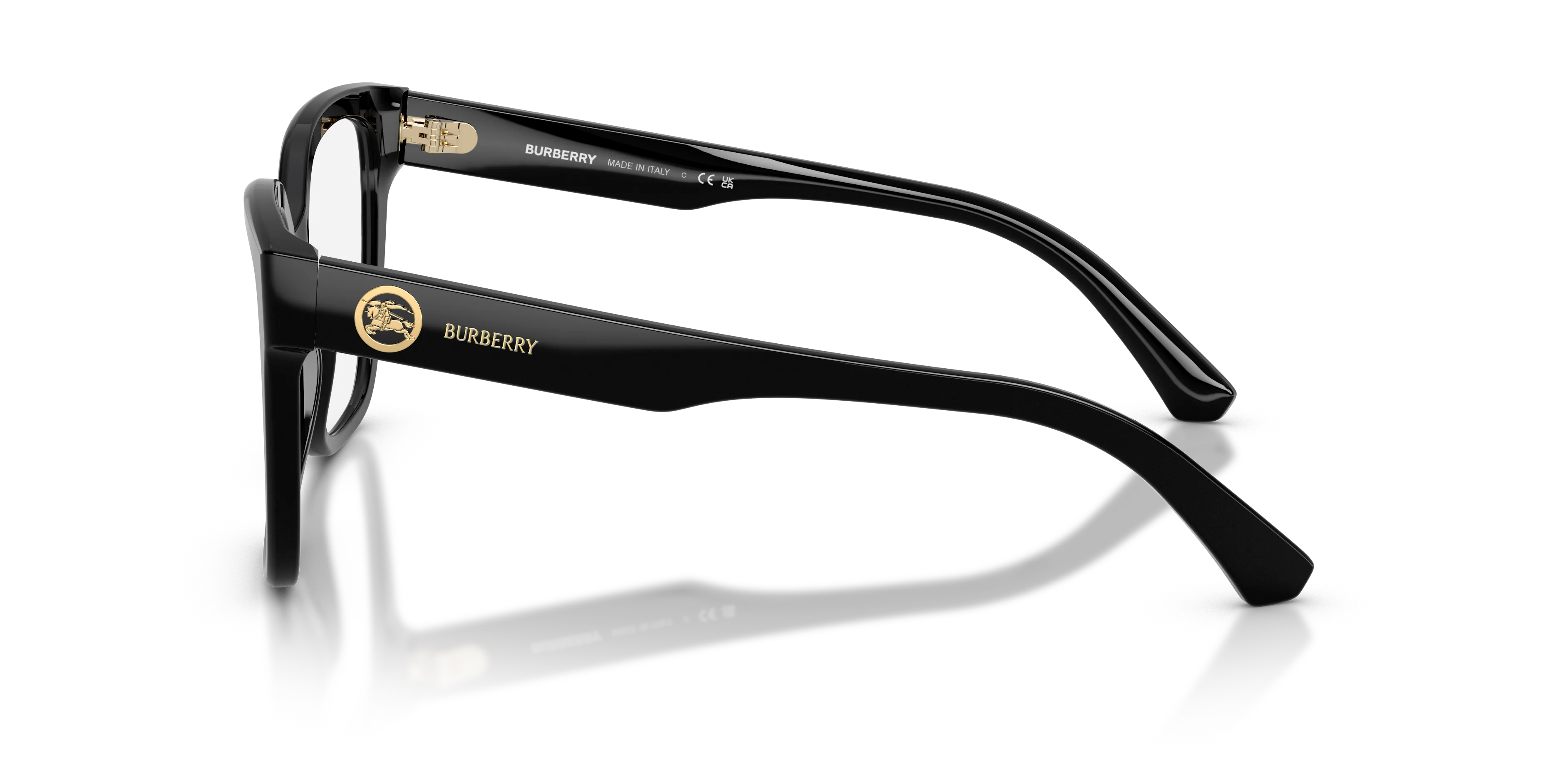 Burberry BE2443 3001 Montature da vista Acetato Nero Squadrata Normale - immagine 4