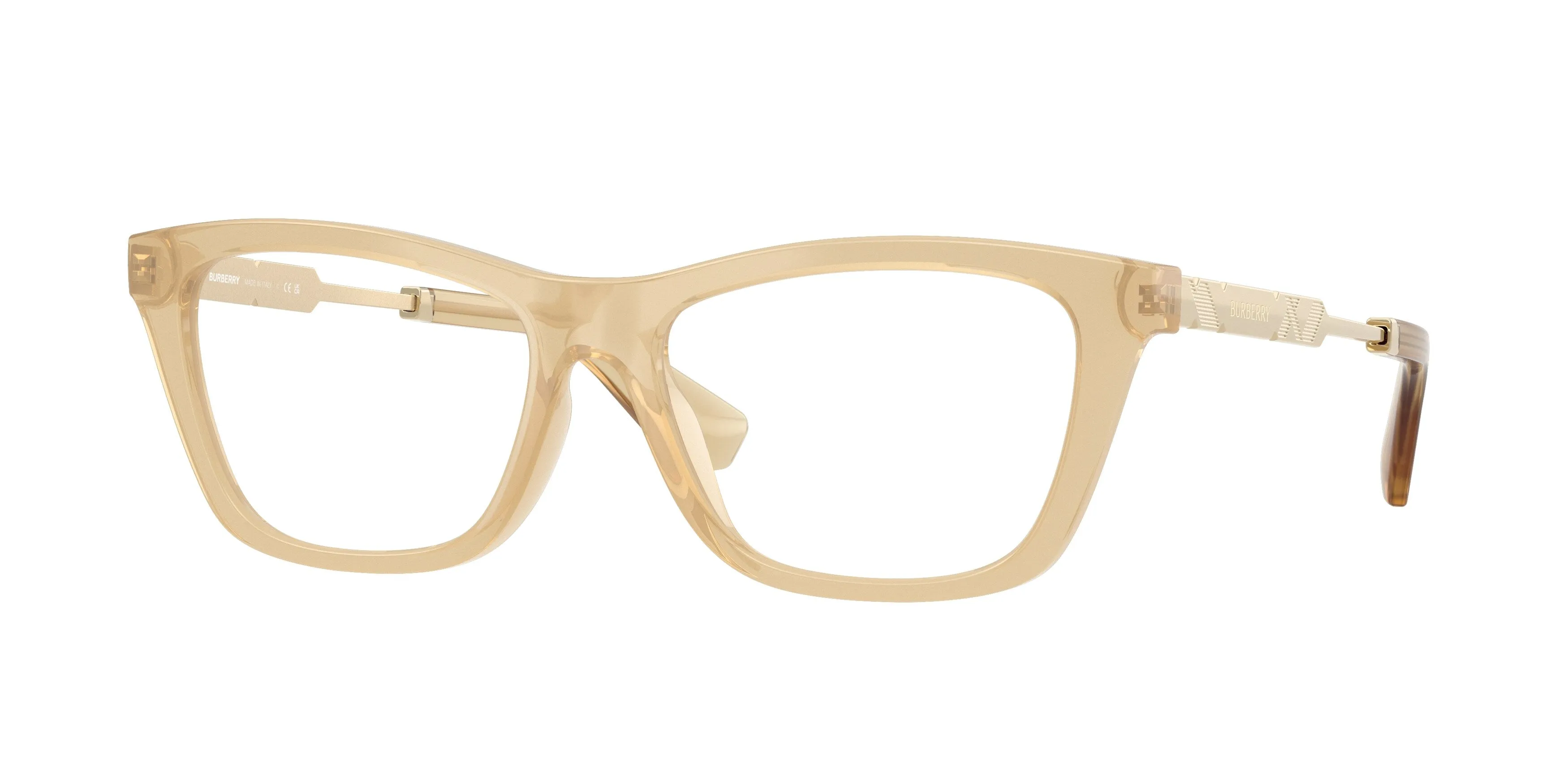 Burberry BE2442U 4198 Montature da vista Iniettato Giallo Squadrata Normale - immagine 1