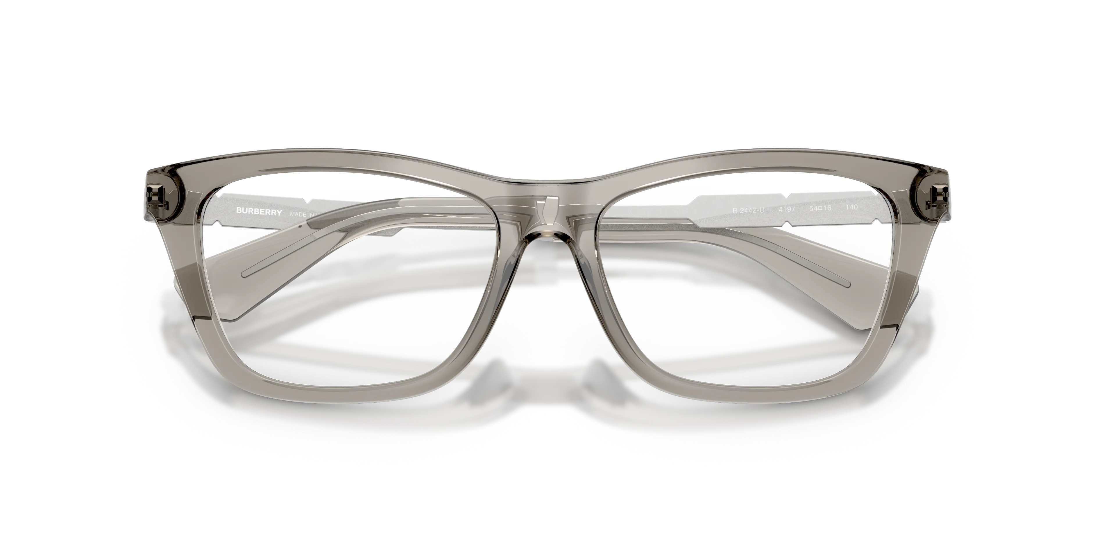 Burberry BE2442U 4197 Montature da vista Iniettato Grigio Squadrata Normale - immagine 2