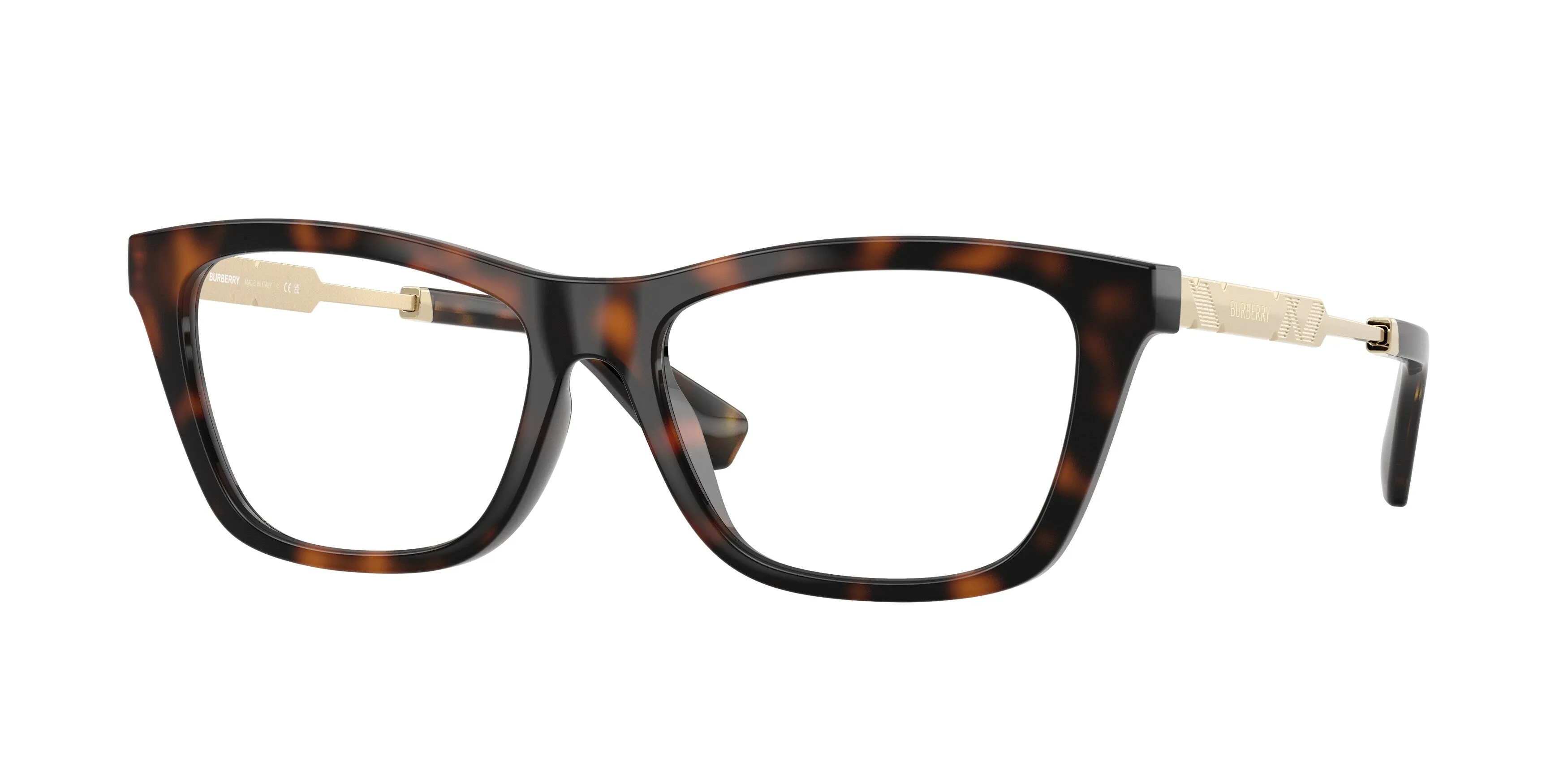 Burberry BE2442U 3002 Montature da vista Iniettato Marrone Squadrata Normale - immagine 1