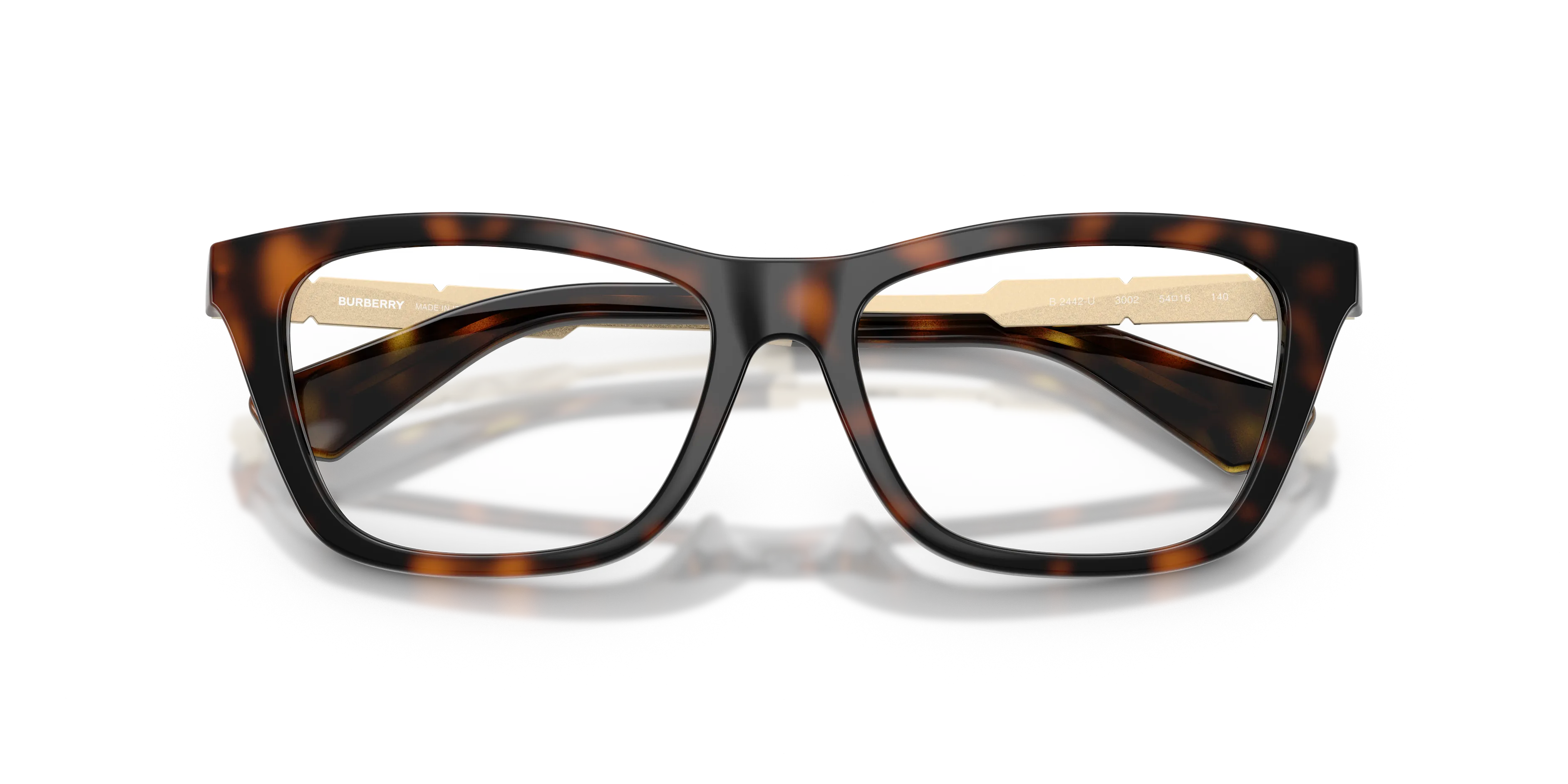 Burberry BE2442U 3002 Montature da vista Iniettato Marrone Squadrata Normale - immagine 2