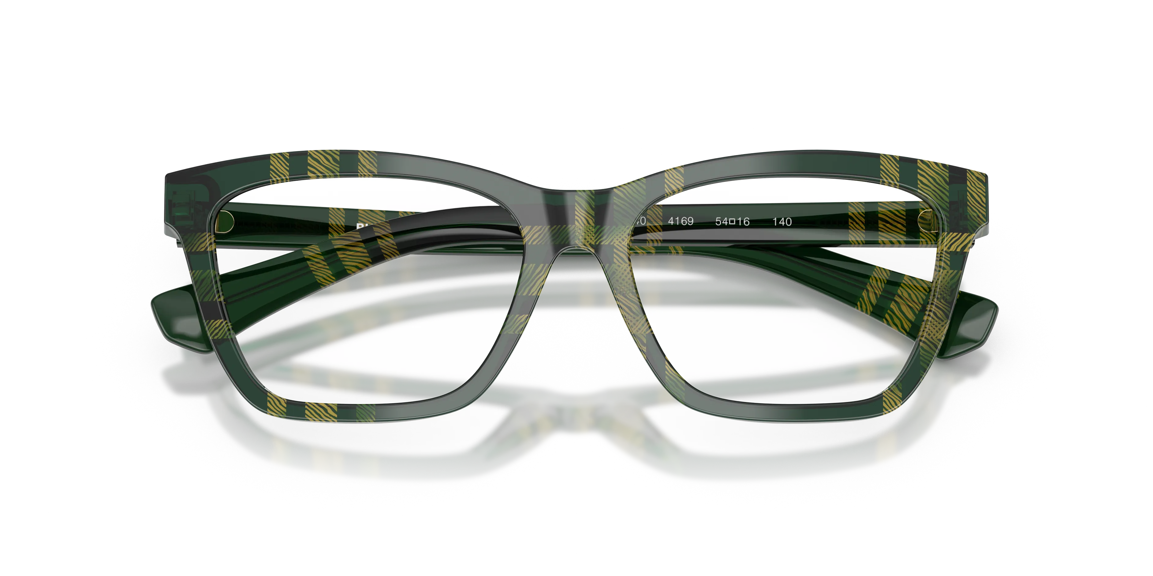 Burberry BE2440 4169 Montature da vista Acetato Verde Squadrata Normale - immagine 2
