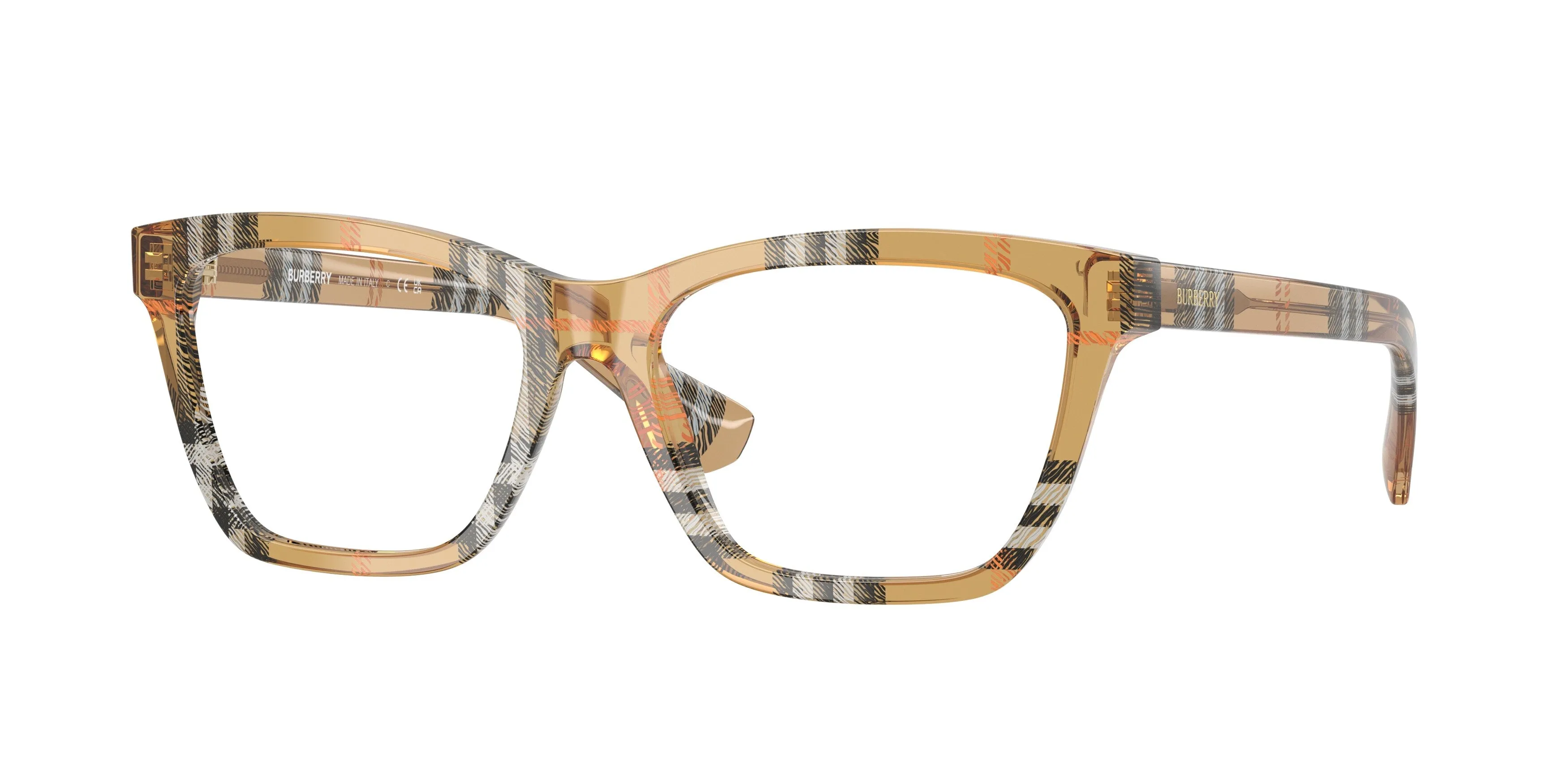 Burberry BE2440 4163 Montature da vista Acetato Marrone Squadrata Normale - immagine 1