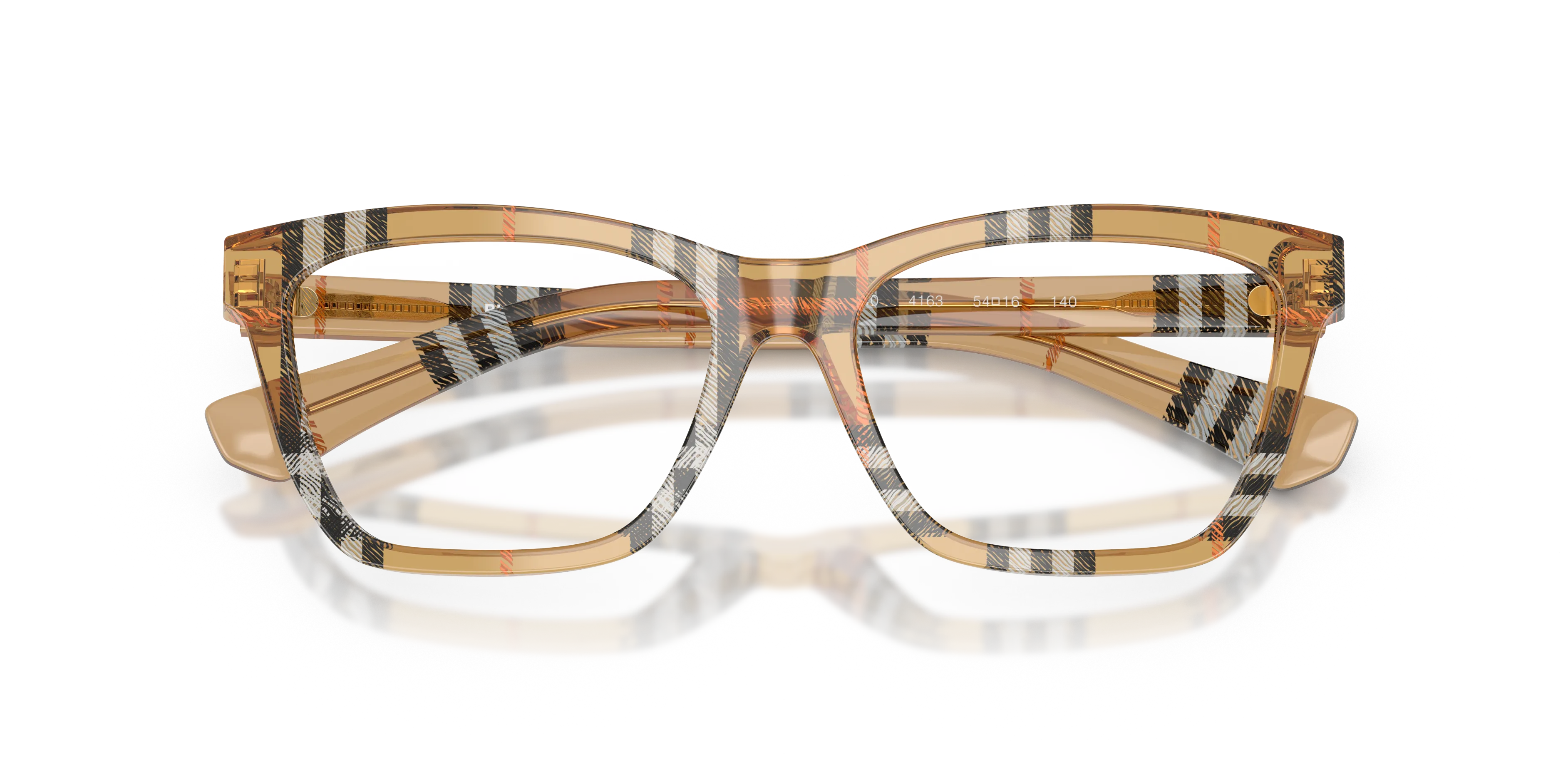 Burberry BE2440 4163 Montature da vista Acetato Marrone Squadrata Normale - immagine 2