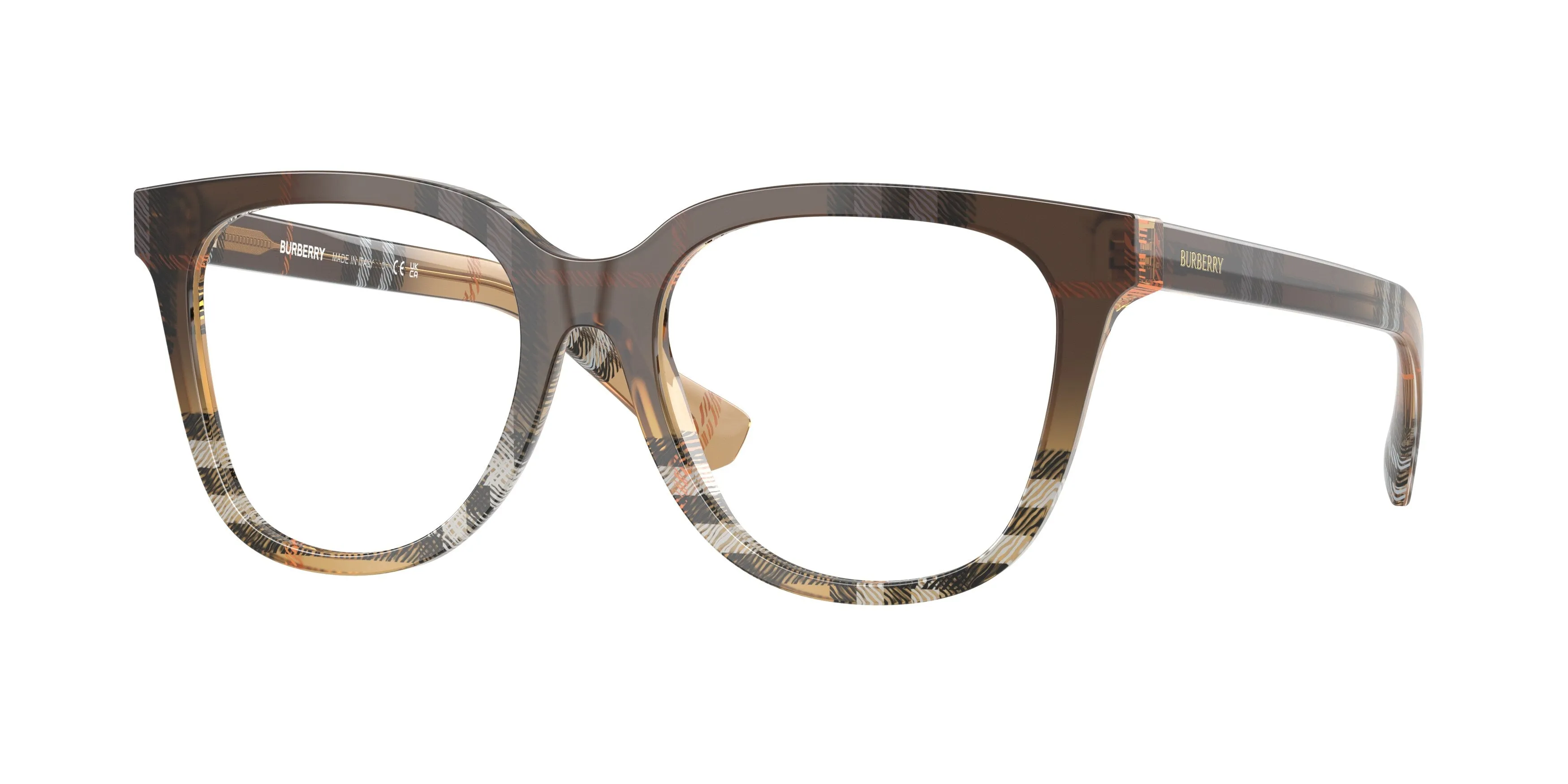 Burberry BE2439 4202 Montature da vista Acetato Marrone Pantos Normale - immagine 1