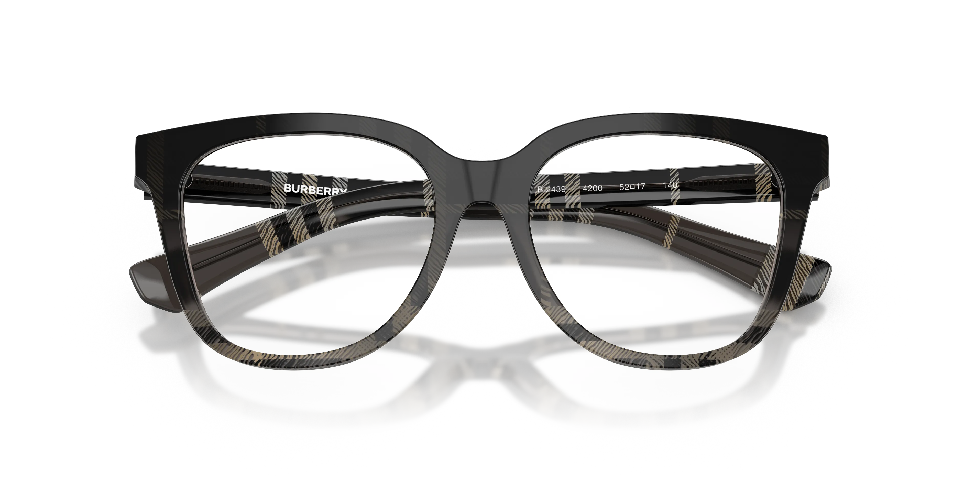 Burberry BE2439 4200 Montature da vista Acetato Grigio Pantos Normale - immagine 2