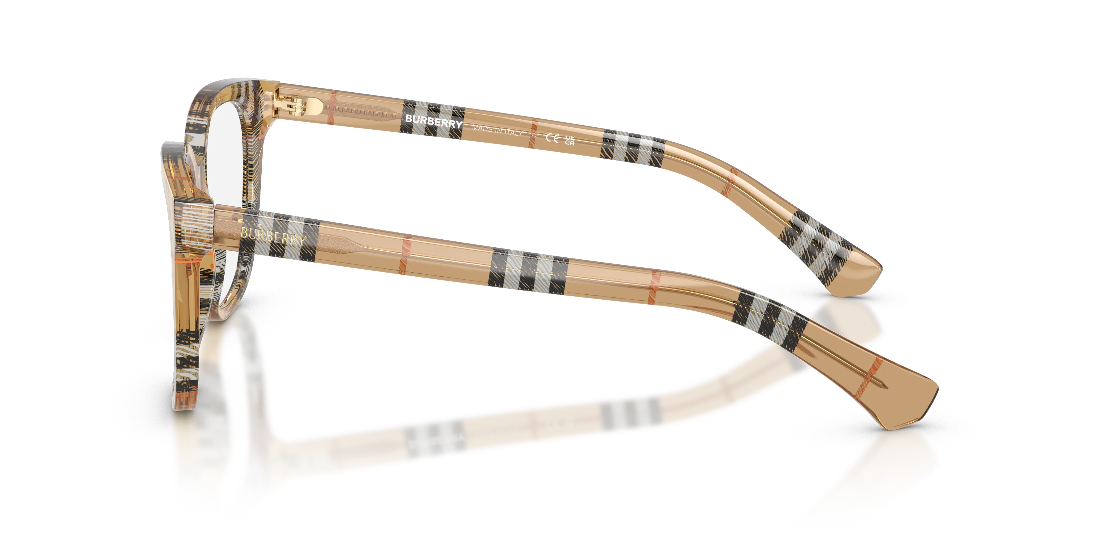 Burberry BE2439 4163 Montature da vista Acetato Marrone Pantos Normale - immagine 4