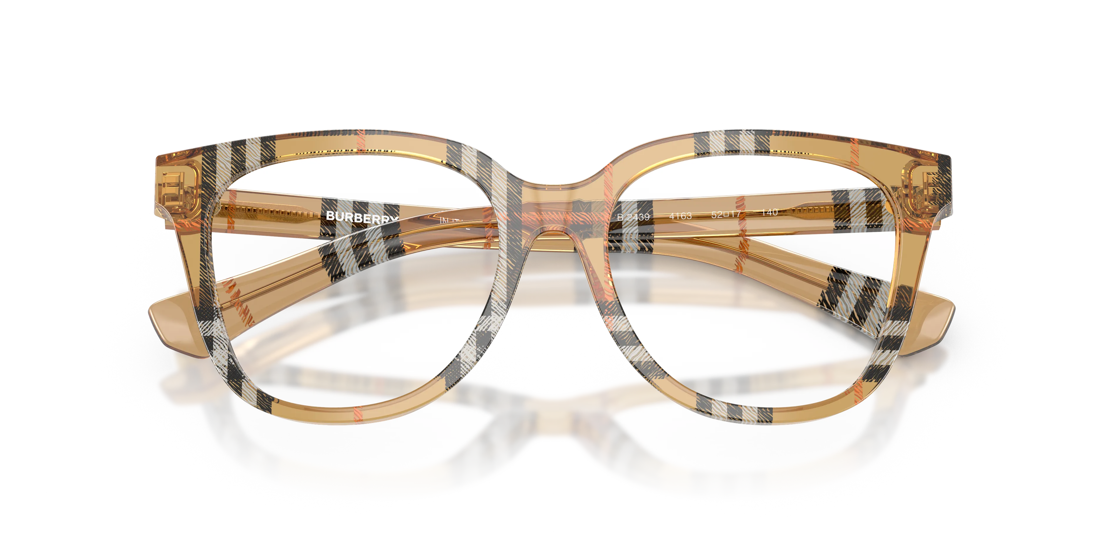 Burberry BE2439 4163 Montature da vista Acetato Marrone Pantos Normale - immagine 2