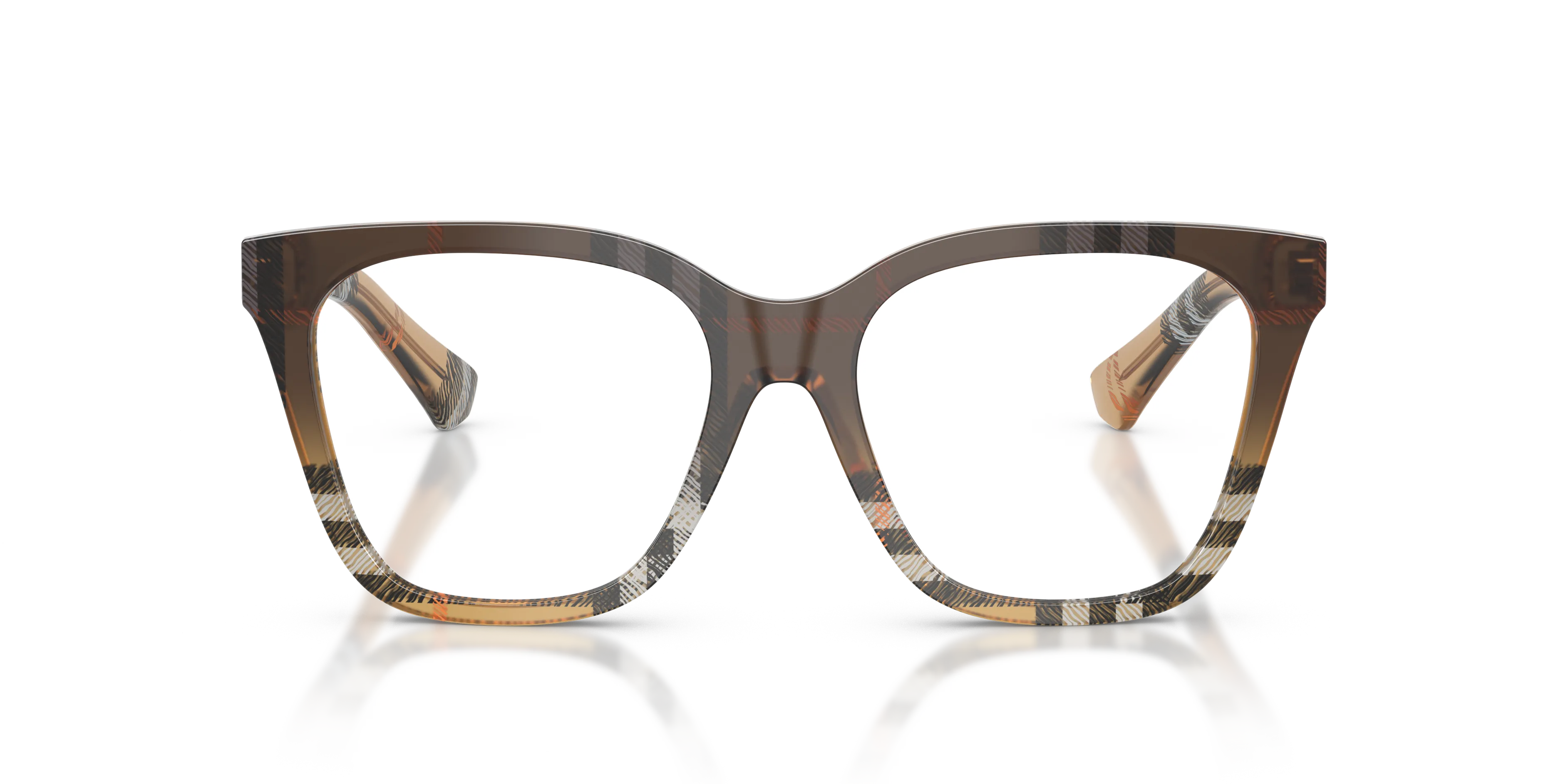 Burberry BE2438 4202 Montature da vista Acetato Marrone Squadrata Normale - immagine 3