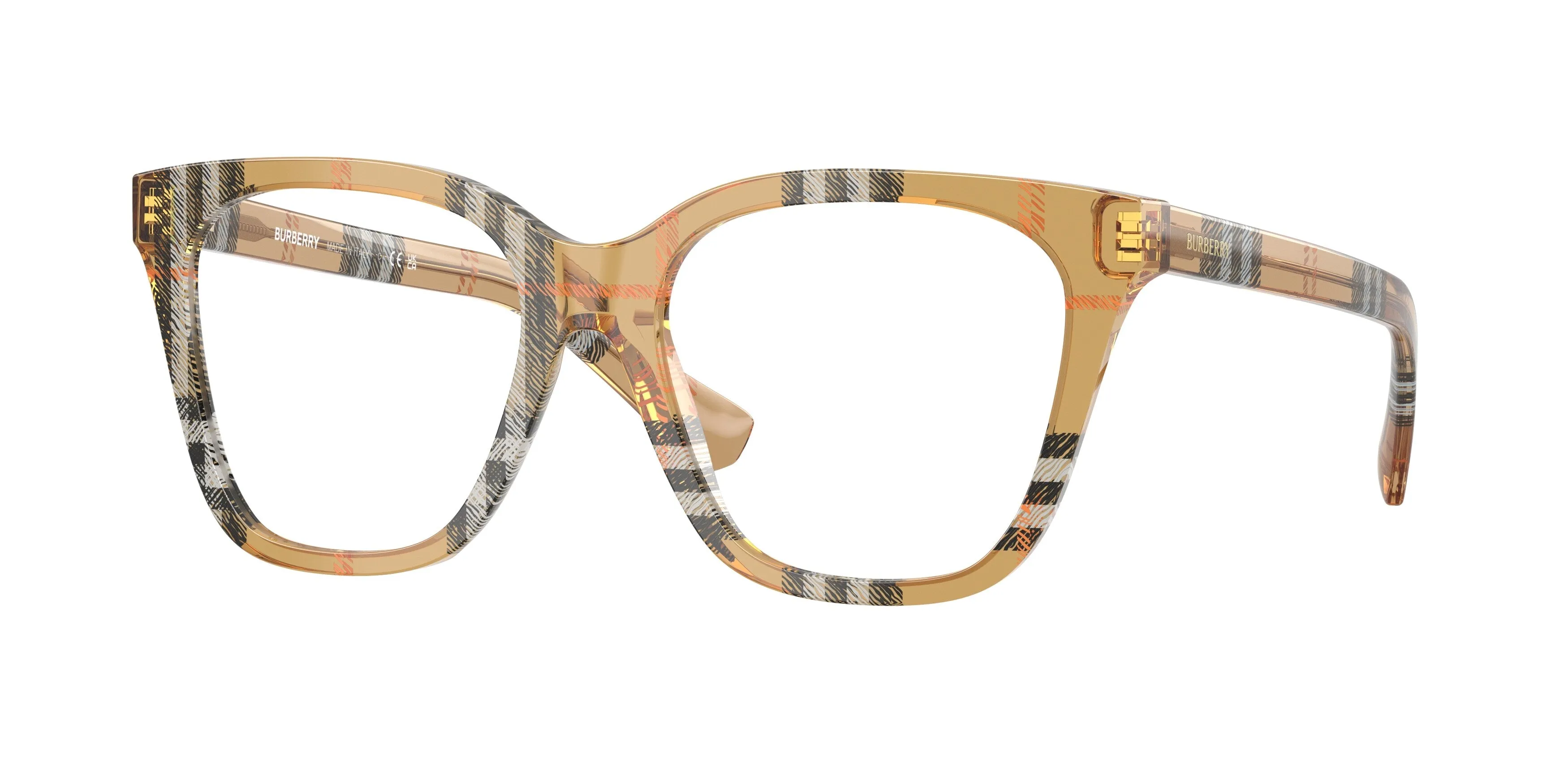 Burberry BE2438 4163 Montature da vista Acetato Marrone Squadrata Normale - immagine 1