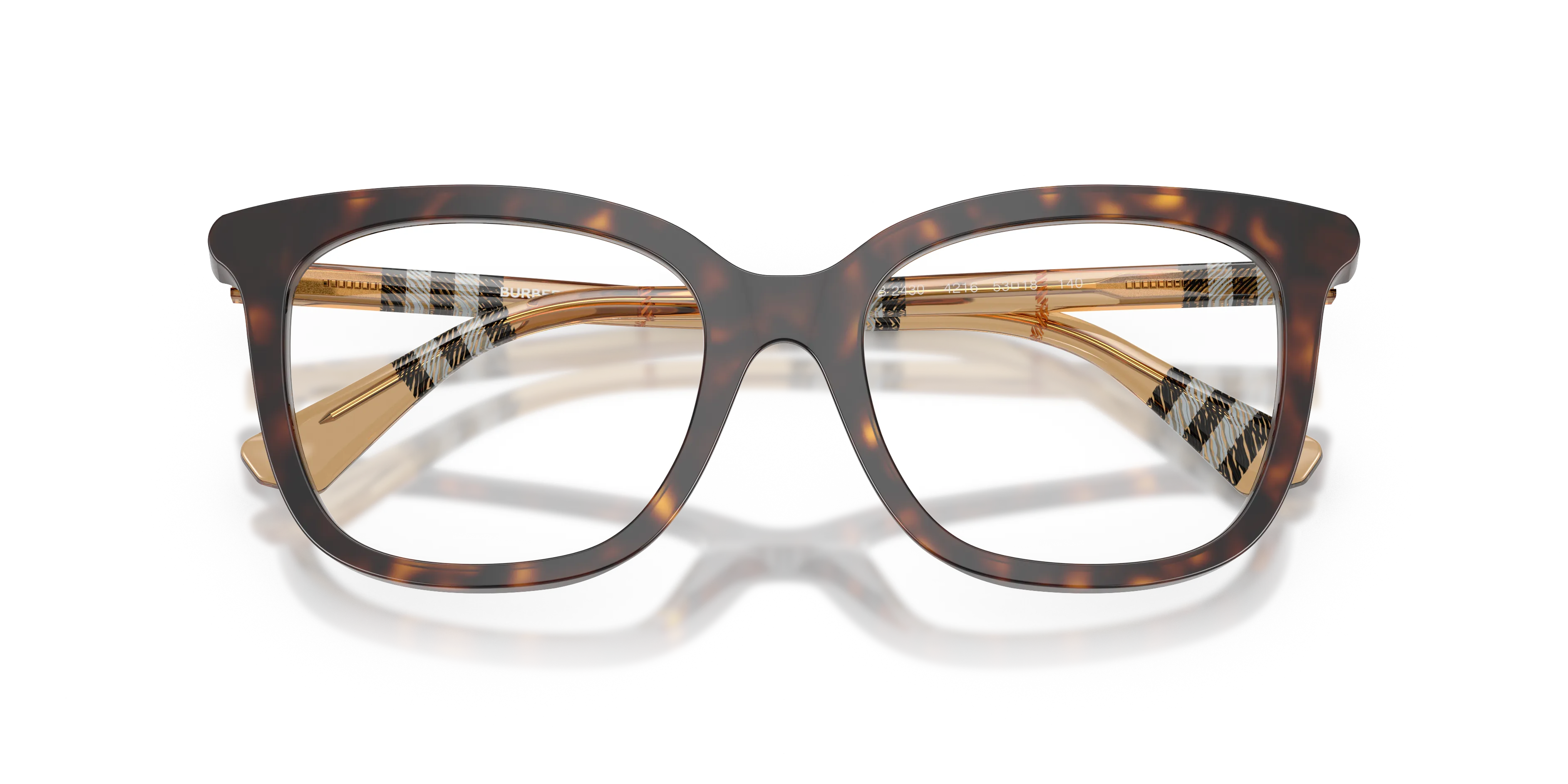Burberry BE2430 4216 Montature da vista Acetato Marrone Squadrata Normale - immagine 2