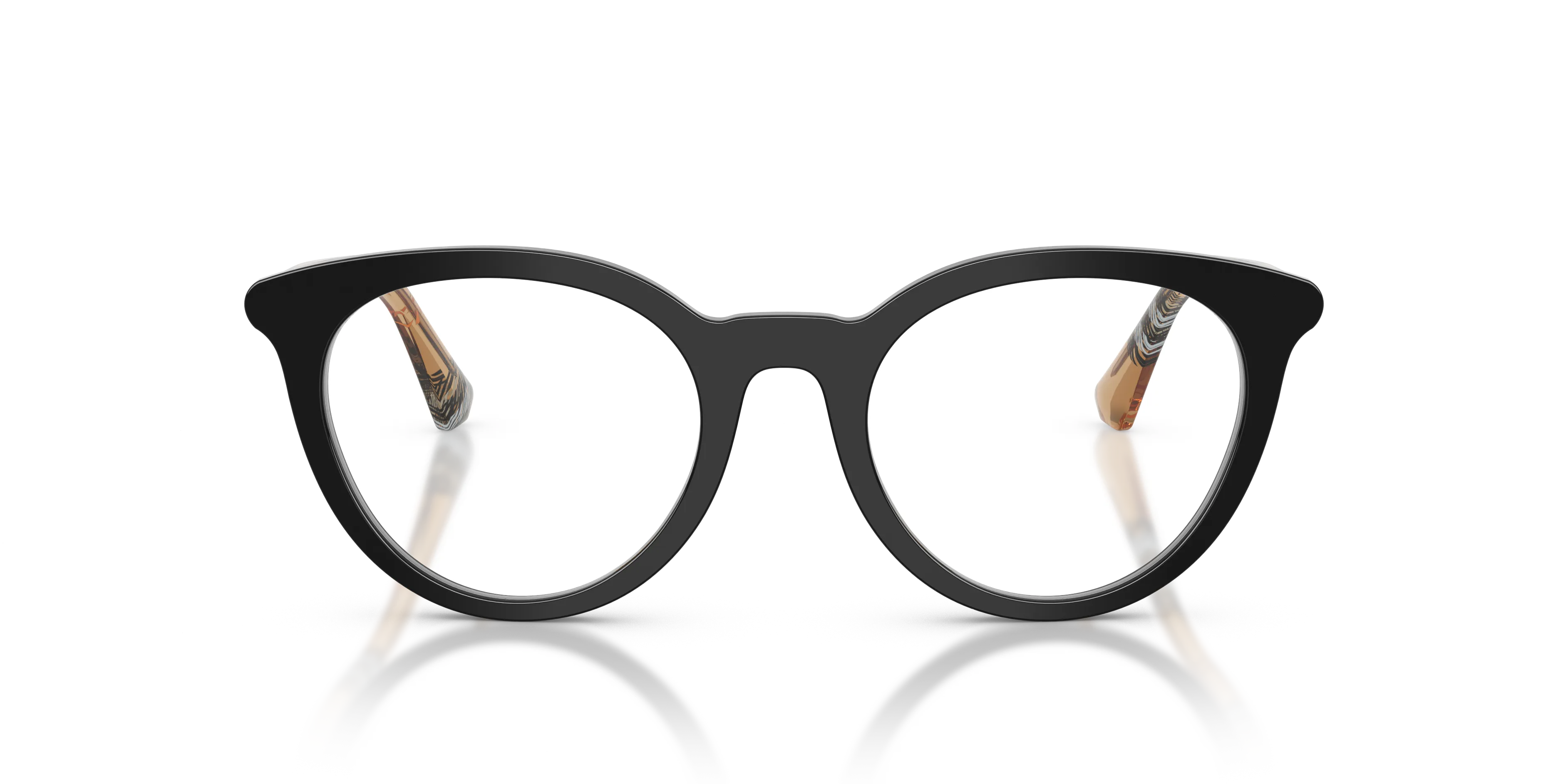 Burberry BE2429 4161 Montature da vista Acetato Nero Rotonda Normale - immagine 3