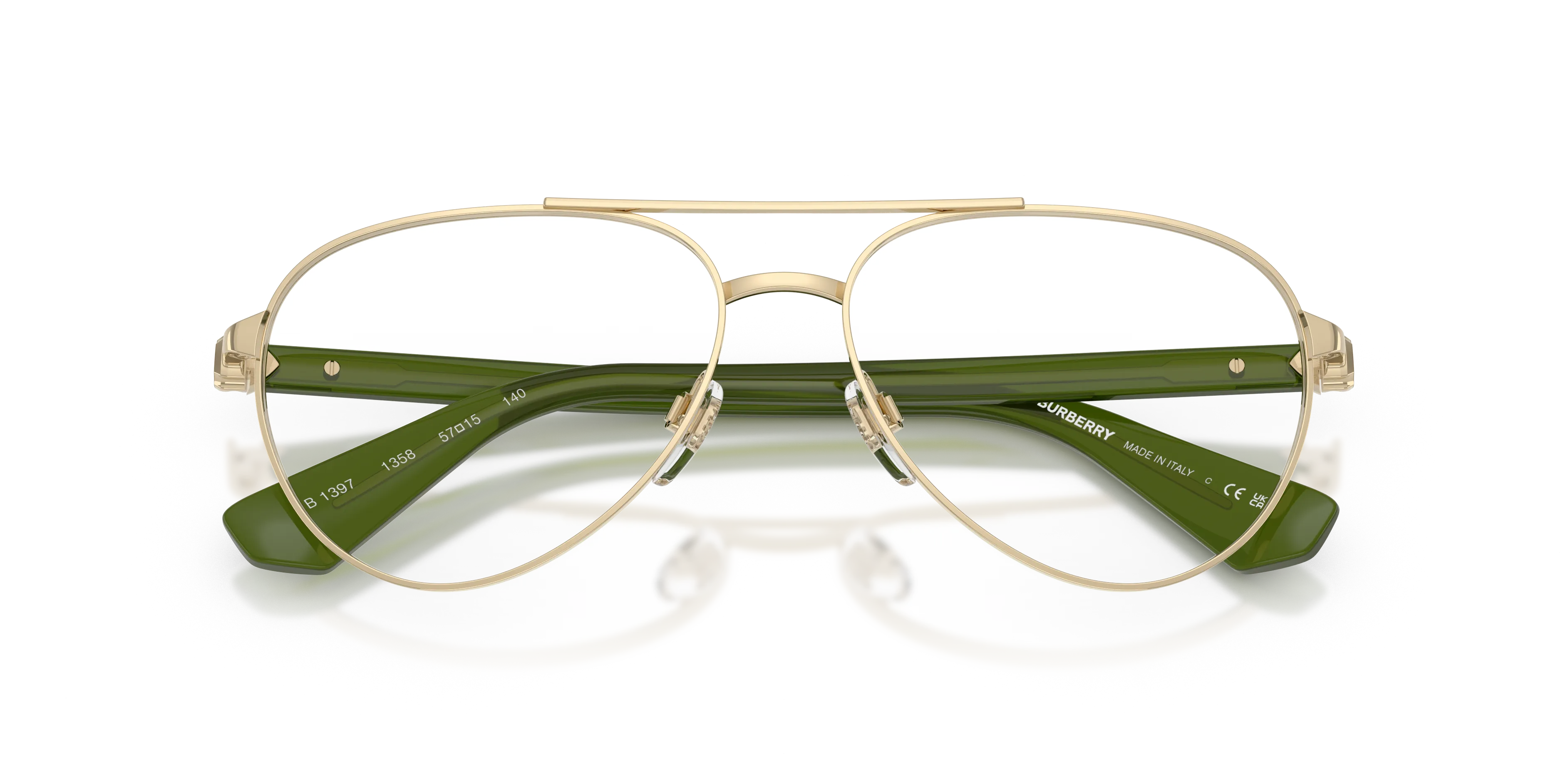 Burberry BE1397 1358 Montature da vista Metallo Oro Pilot Normale - immagine 2