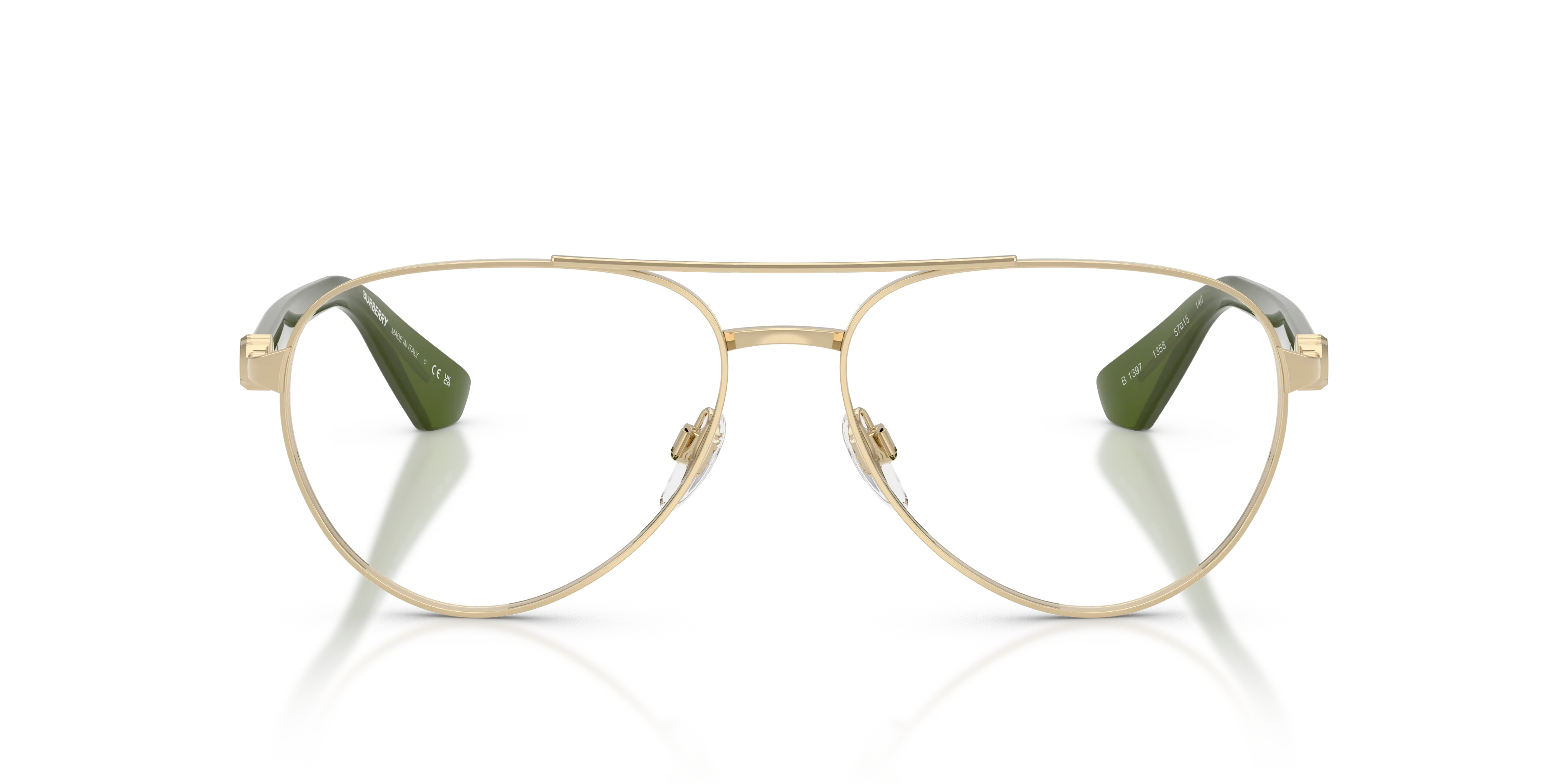 Burberry BE1397 1358 Montature da vista Metallo Oro Pilot Normale - immagine 3