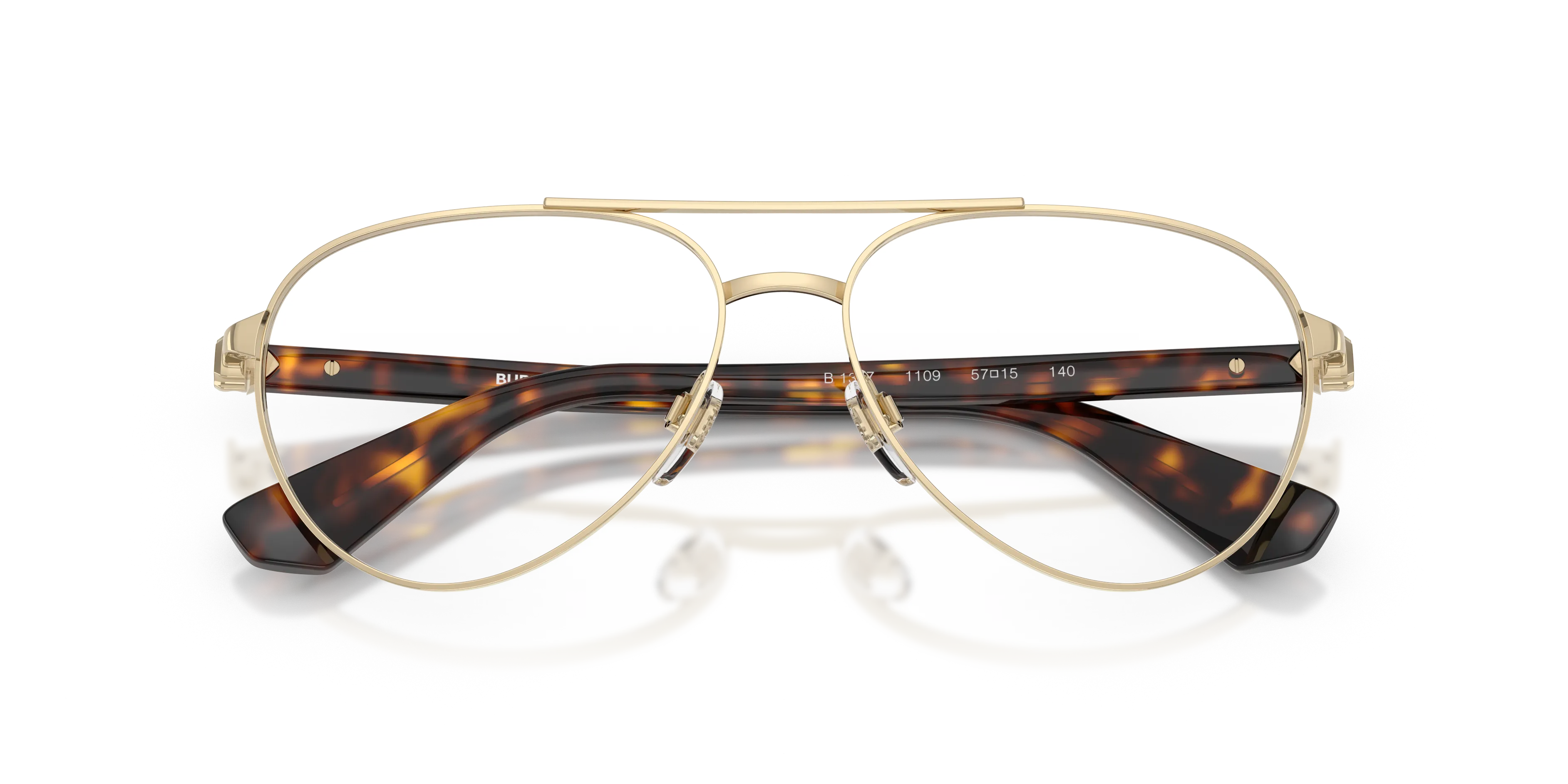 Burberry BE1397 1109 Montature da vista Metallo Oro Pilot Normale - immagine 2