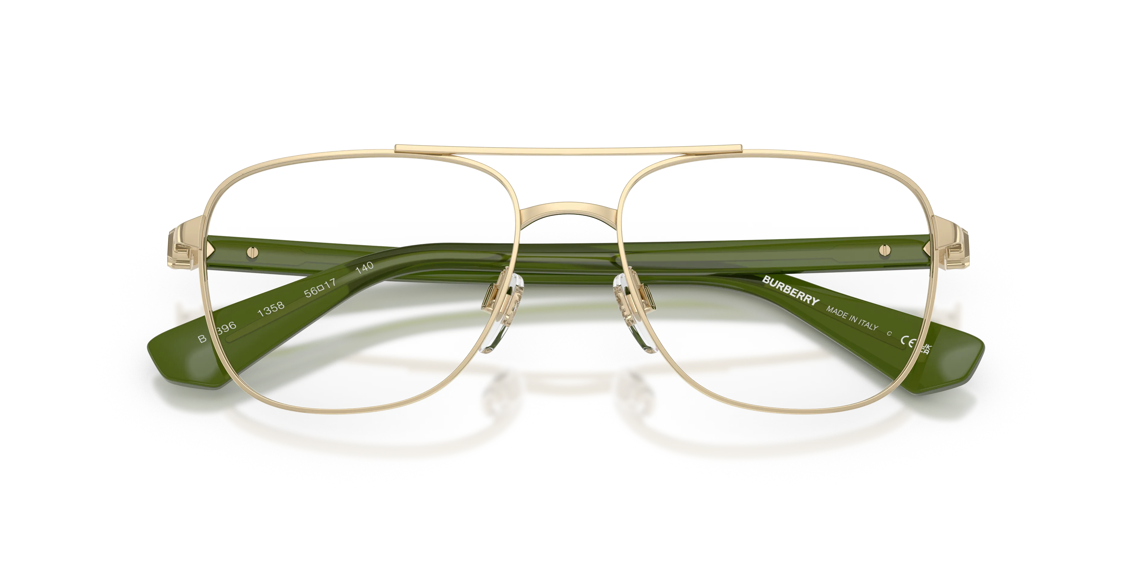 Burberry BE1396 1358 Montature da vista Metallo Oro Pilot Normale - immagine 2