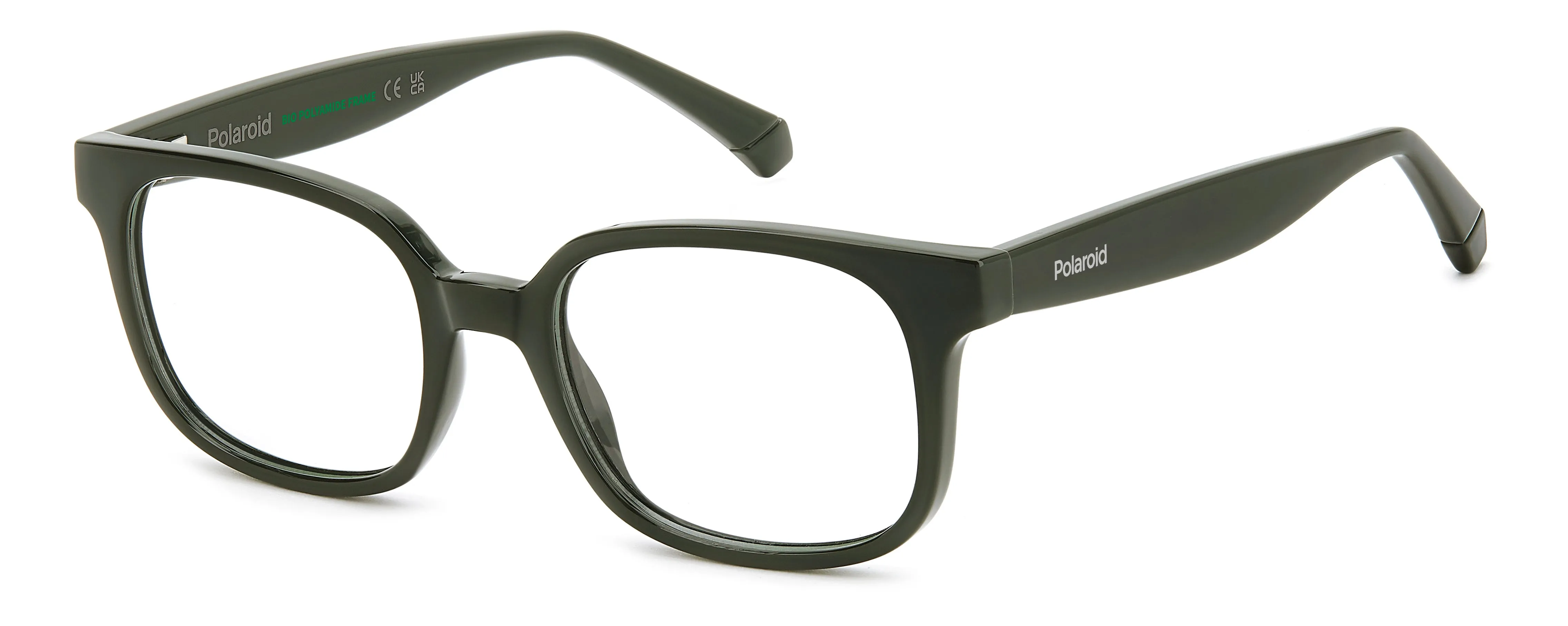 Polaroid PLD D846 TBO Montature da vista bambino Eco-poliammide Verde Squadrata Normale - immagine 1