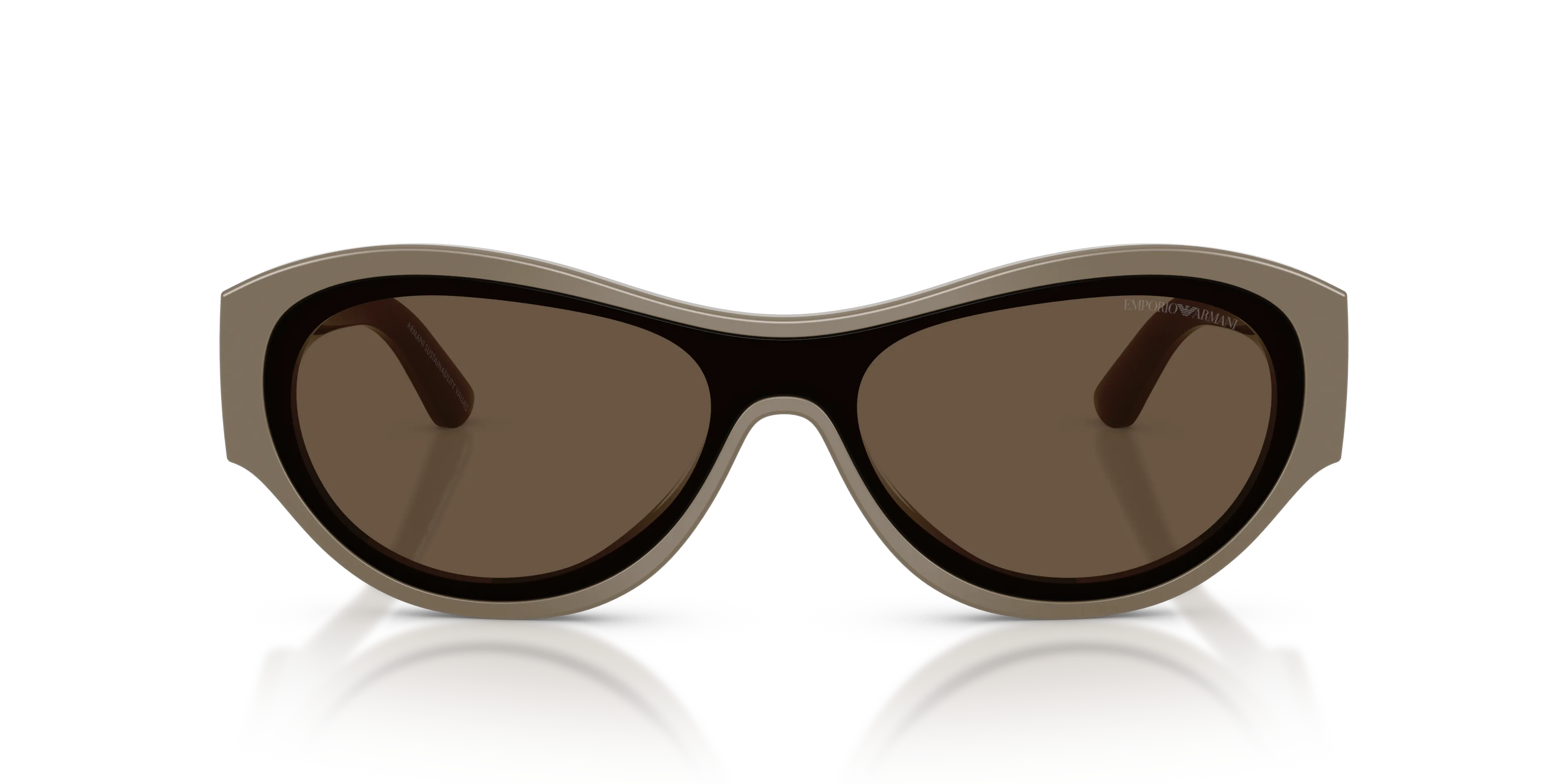Emporio Armani EA4265U 634273 Occhiali da sole Acetato Marrone Marrone Geometrica Normale - immagine 3