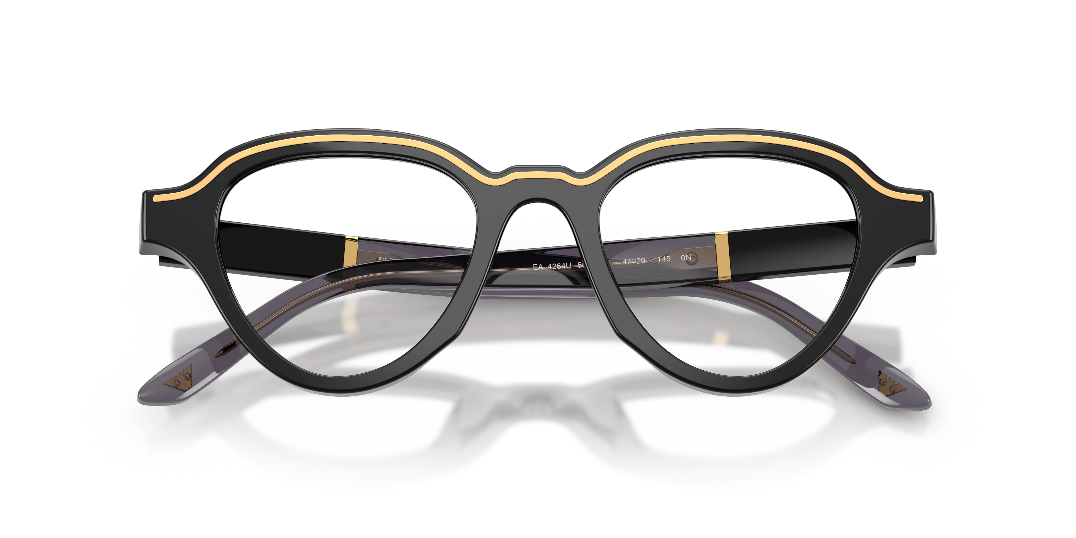 Emporio Armani EA4264U 50171W Occhiali da sole Acetato Multi-colore Trasparente Geometrica Normale - immagine 2