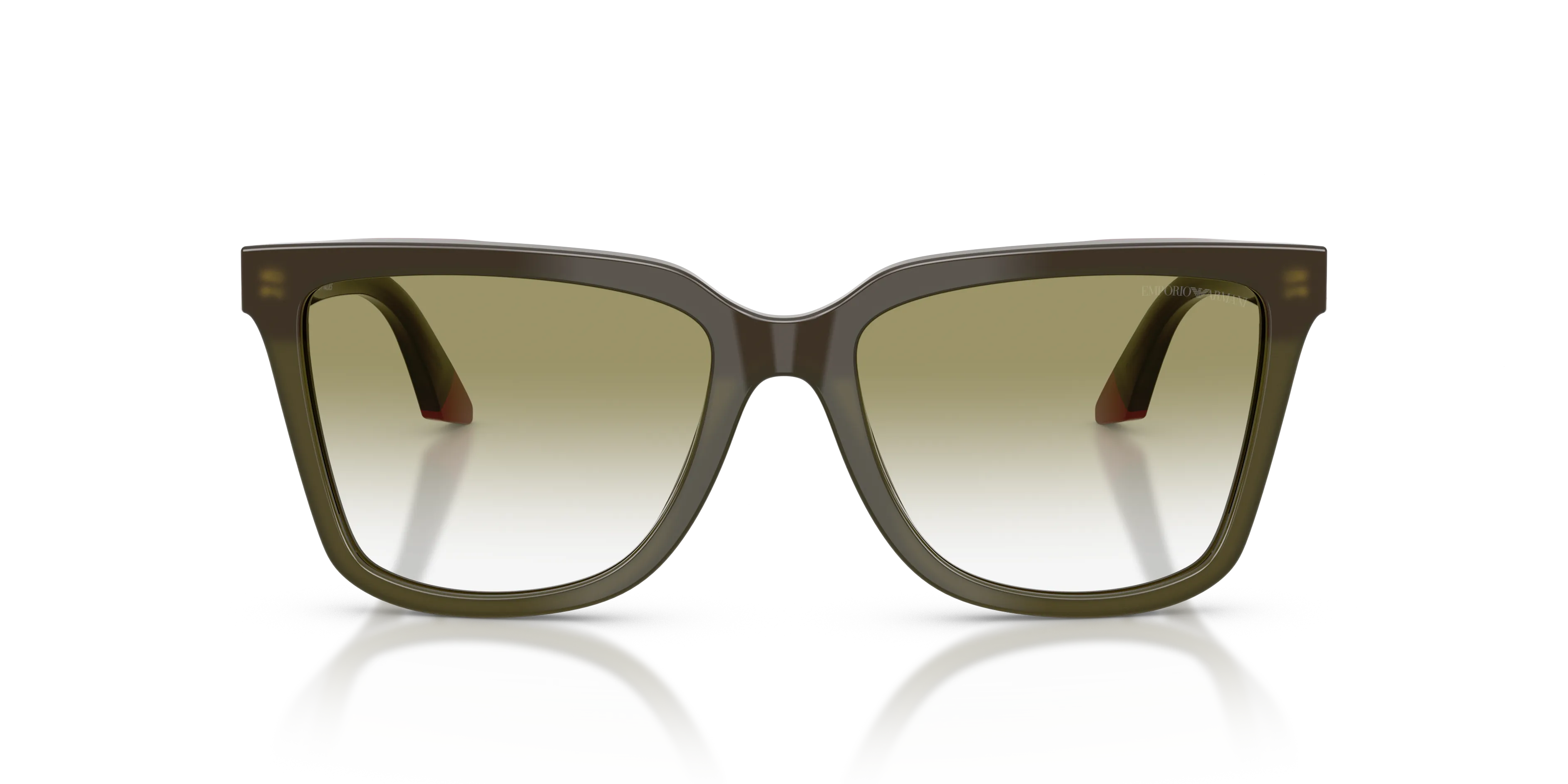 Emporio Armani EA4261 6316W0 Occhiali da sole Acetato Verde Verde Geometrica Normale Sfumato - immagine 3
