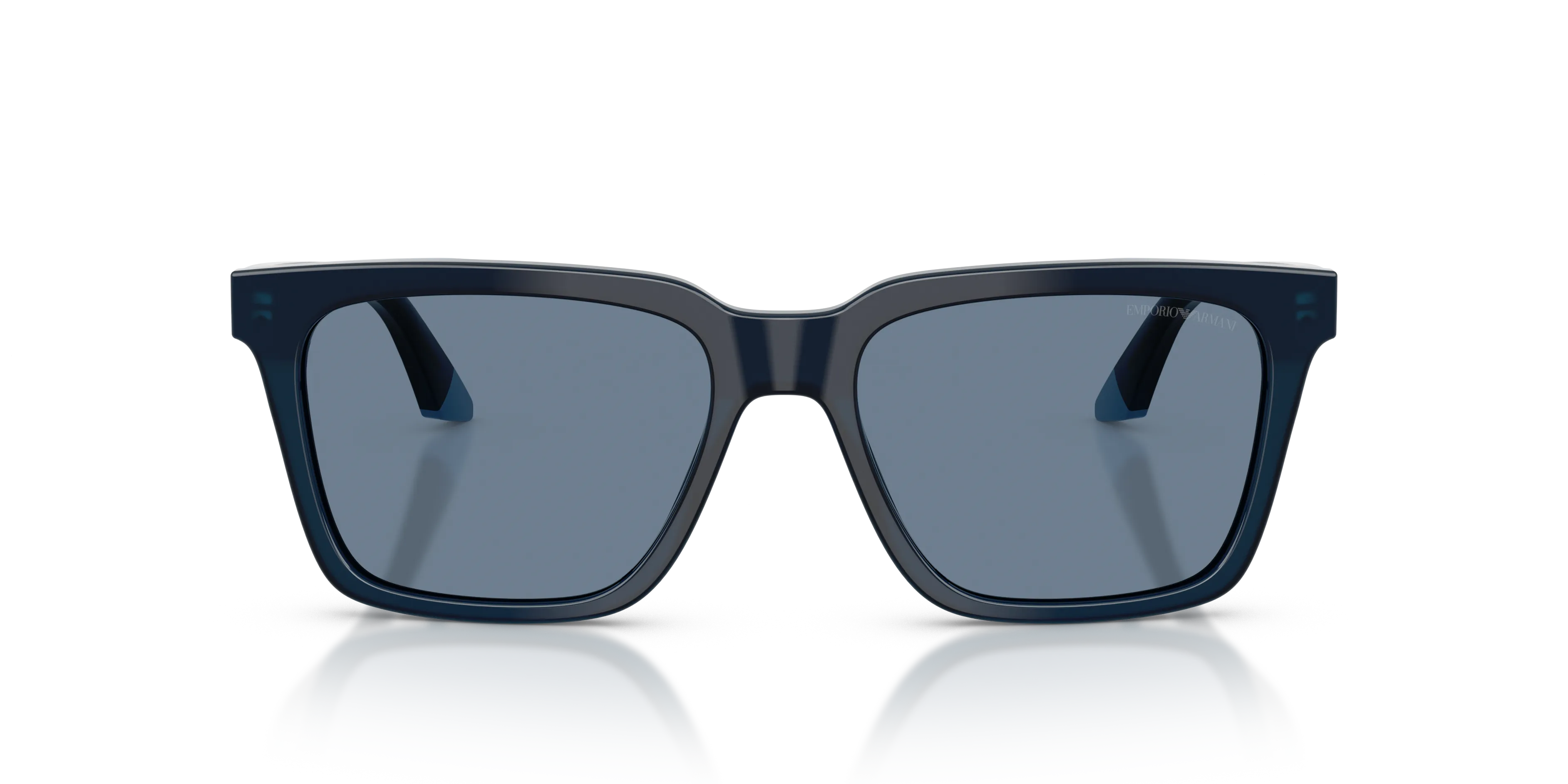 Emporio Armani EA4260 63172V Occhiali da sole Acetato Blu Blu Squadrata Polarizzata - immagine 3