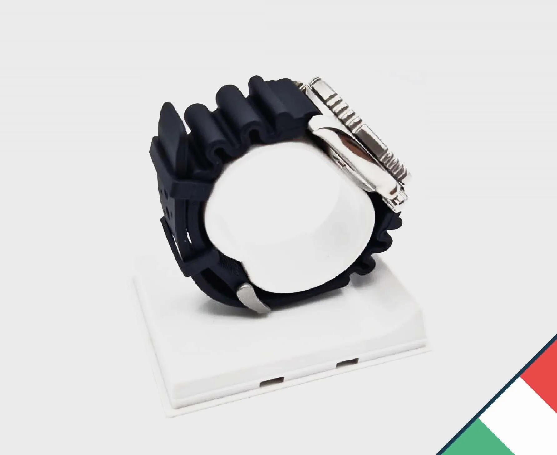 Generico Cinturino in Gomma compatibile con Promaster Aqualand orologio Ny 0040 jp2000 nd limits strap da 20mm 22mm 24mm universale per Sub Diver sport Black (22mm) - immagine 6