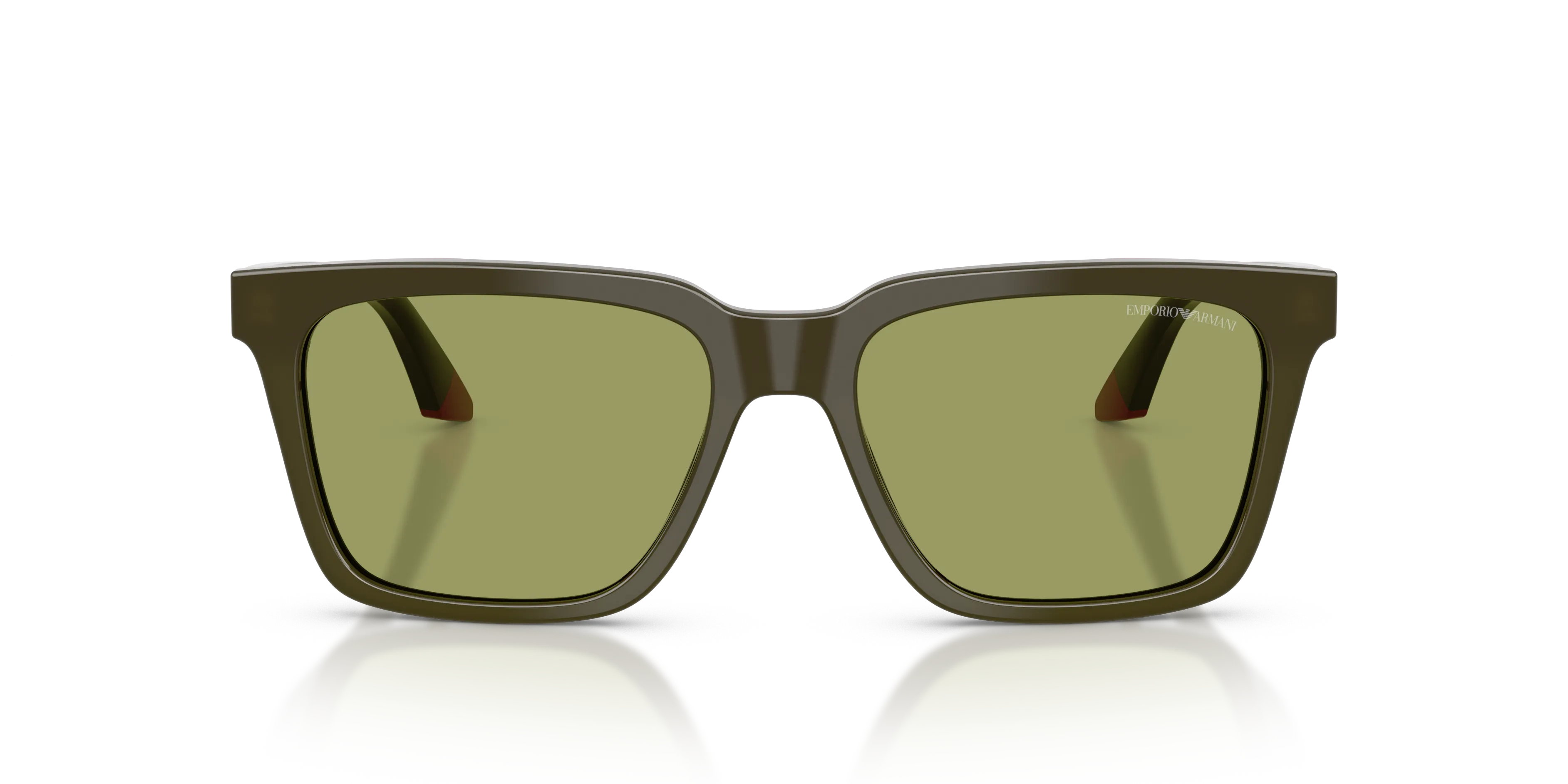 Emporio Armani EA4260 63162A Occhiali da sole Acetato Verde Verde Squadrata Normale - immagine 3