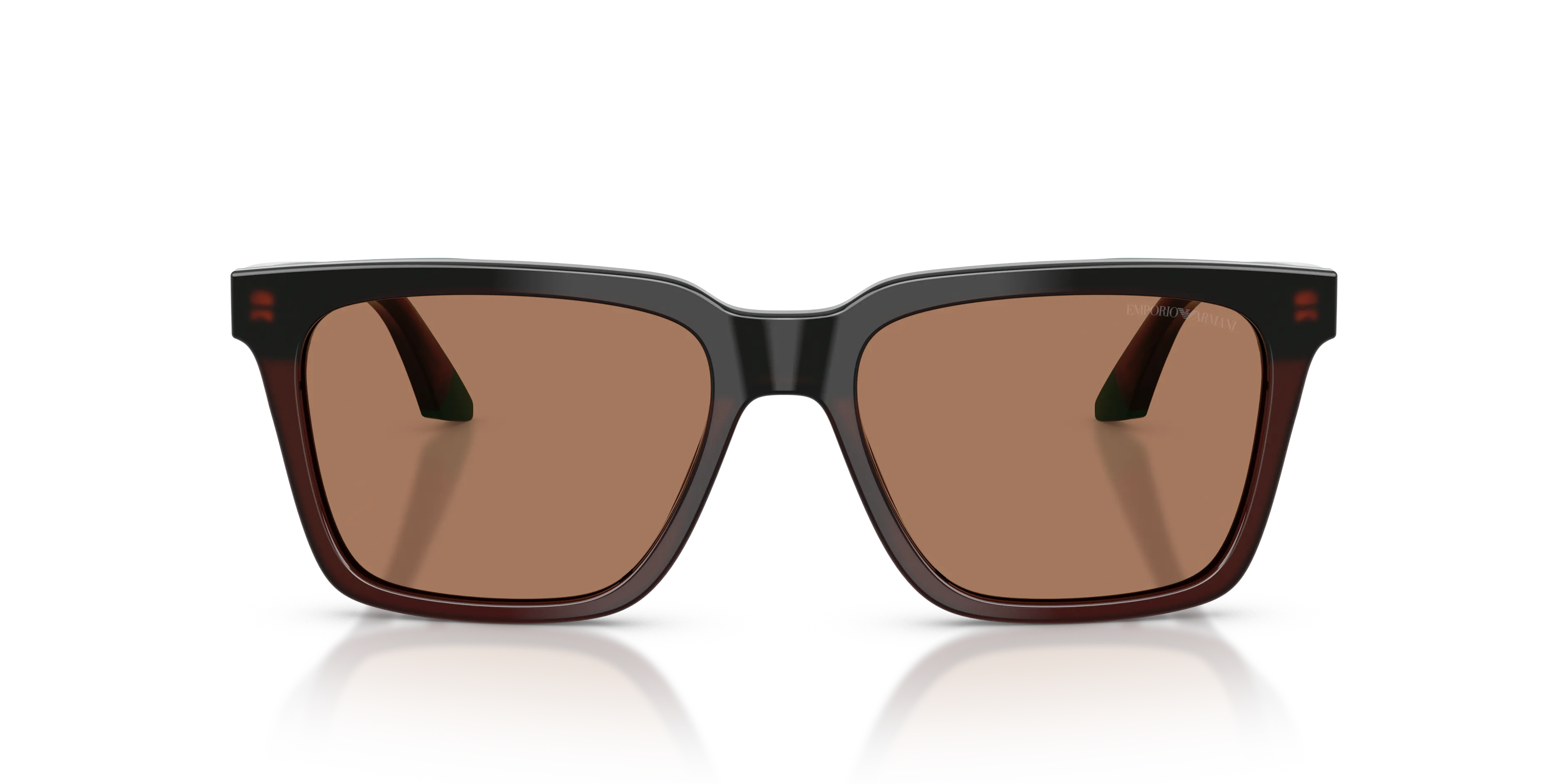 Emporio Armani EA4260 631573 Occhiali da sole Acetato Marrone Marrone Squadrata Normale - immagine 3