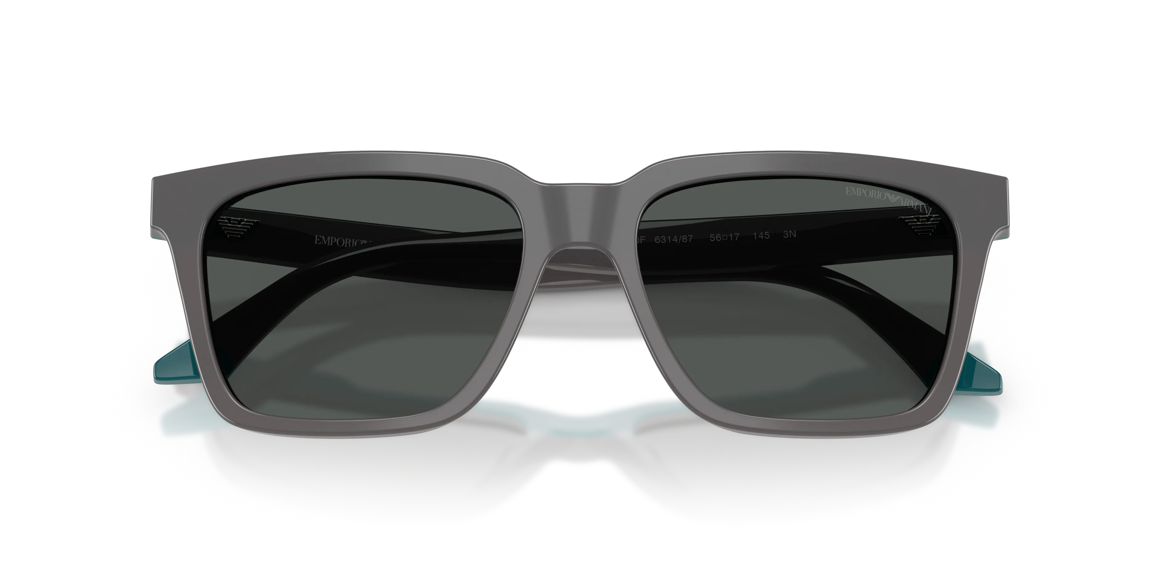 Emporio Armani EA4260 631487 Occhiali da sole Acetato Grigio Grigio Squadrata Normale - immagine 2