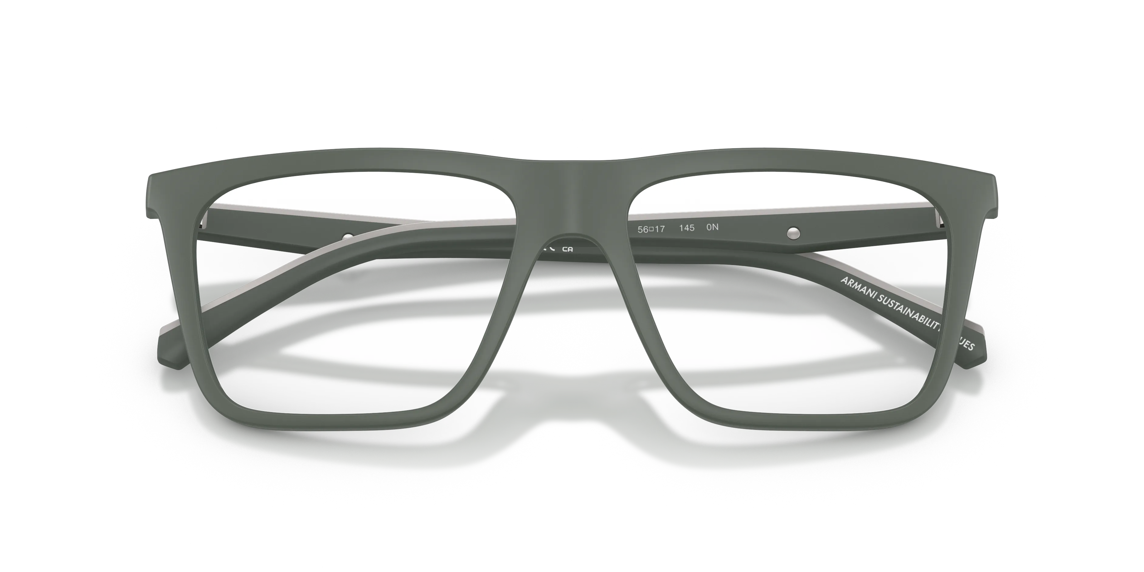 Emporio Armani EA4258 63121W Occhiali da sole Iniettato Verde Trasparente Squadrata Normale - immagine 2