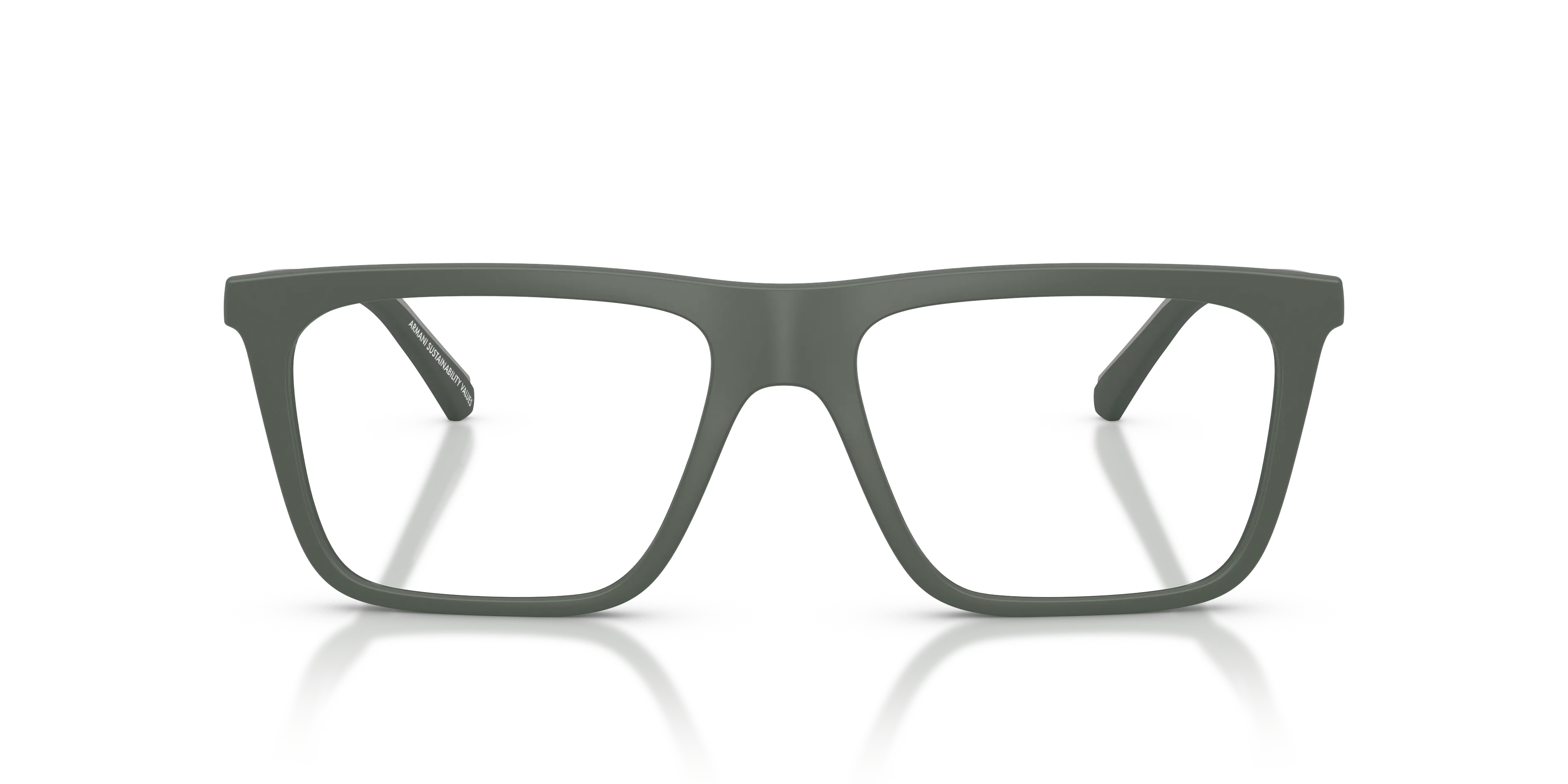 Emporio Armani EA4258 63121W Occhiali da sole Iniettato Verde Trasparente Squadrata Normale - immagine 3