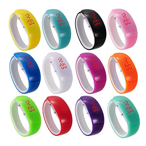 OROLOGIO plastica LED Orologio Sport Digitale Impermeabile polso novità - immagine 5