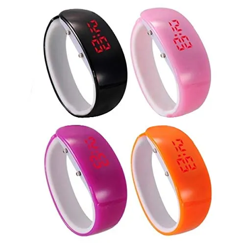 OROLOGIO plastica LED Orologio Sport Digitale Impermeabile polso novità - immagine 8