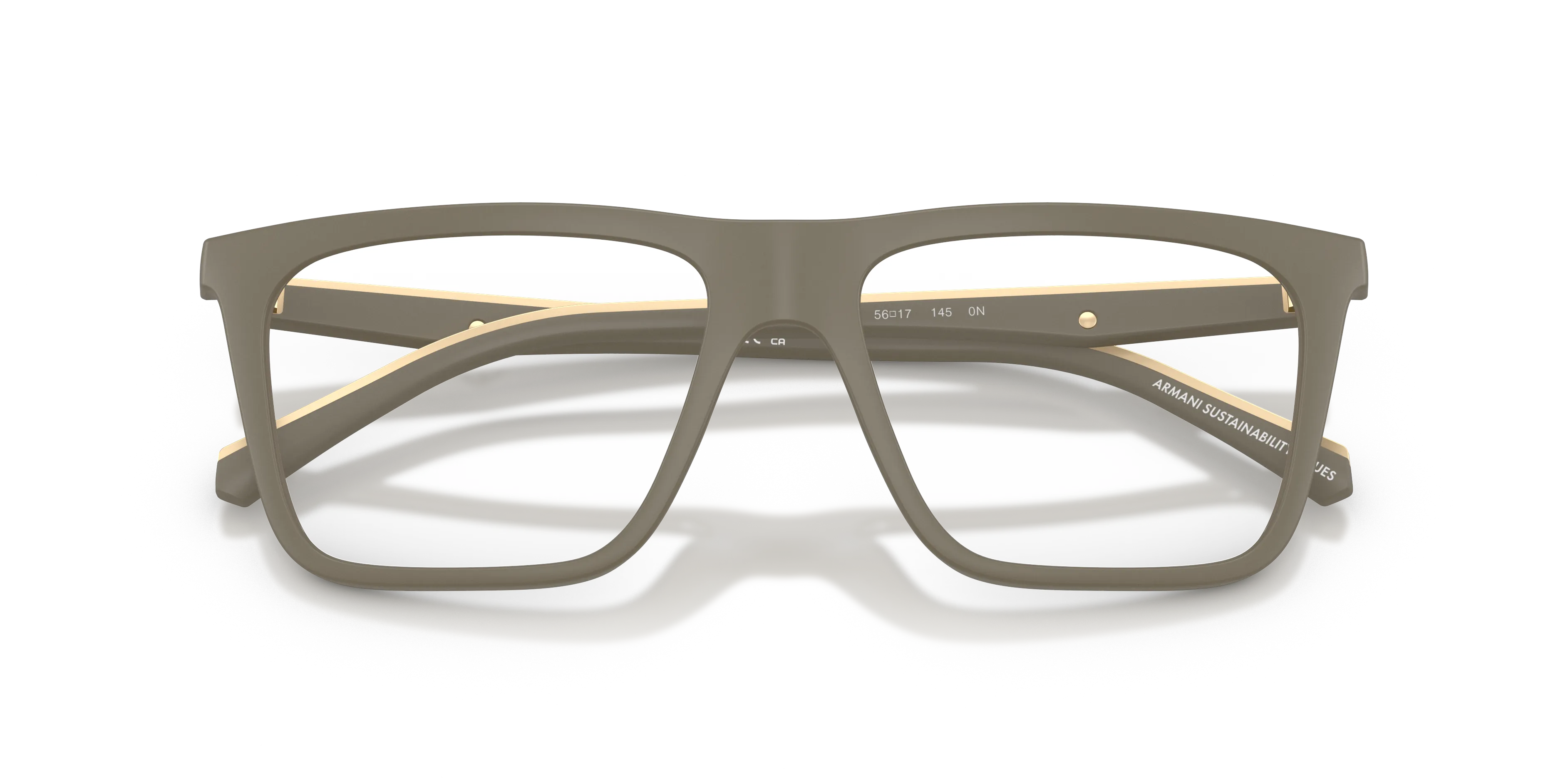 Emporio Armani EA4258 54371W Occhiali da sole Iniettato Marrone Trasparente Squadrata Normale - immagine 2