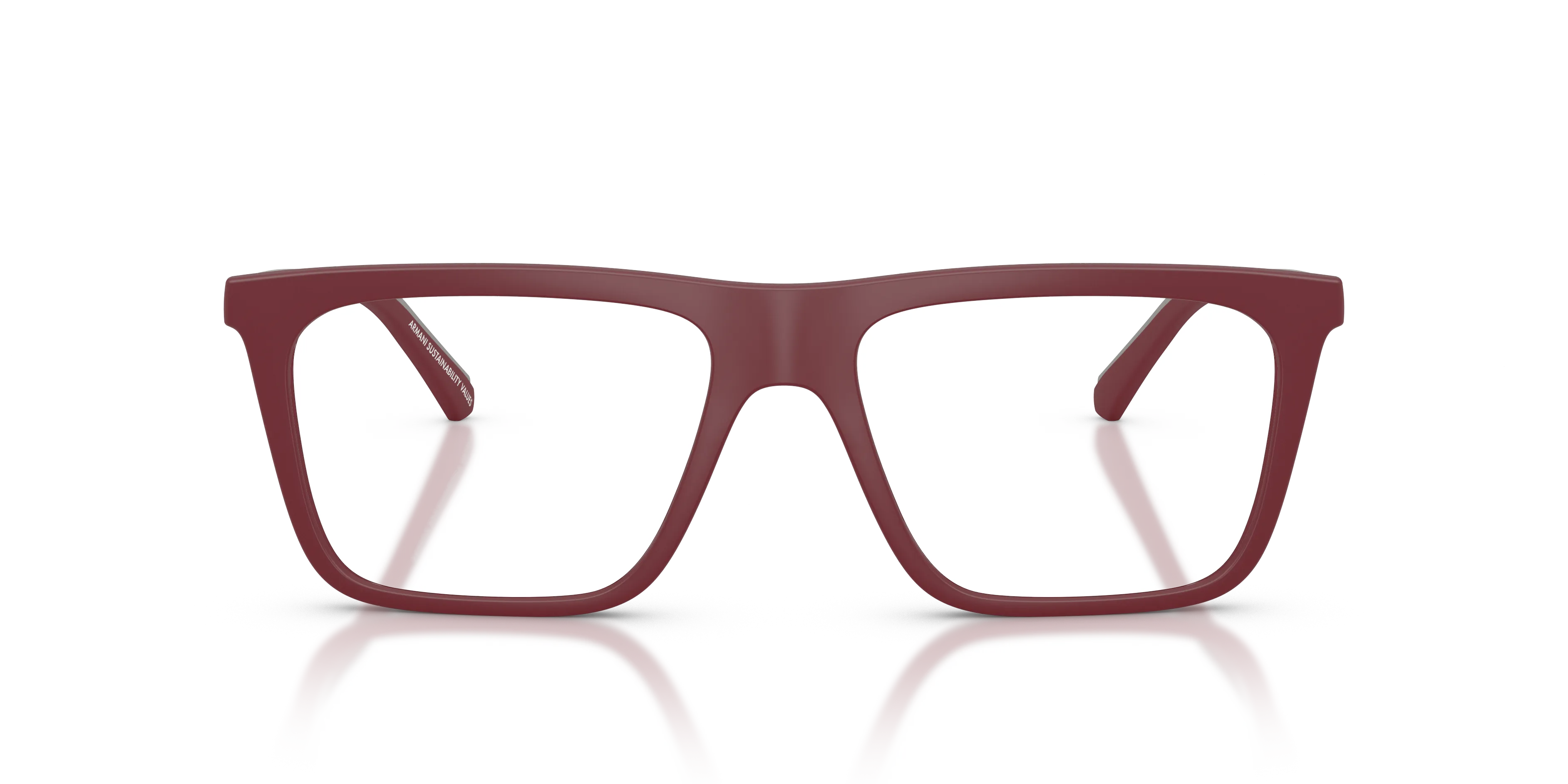 Emporio Armani EA4258 52611W Occhiali da sole Iniettato Rosso Trasparente Squadrata Normale - immagine 3