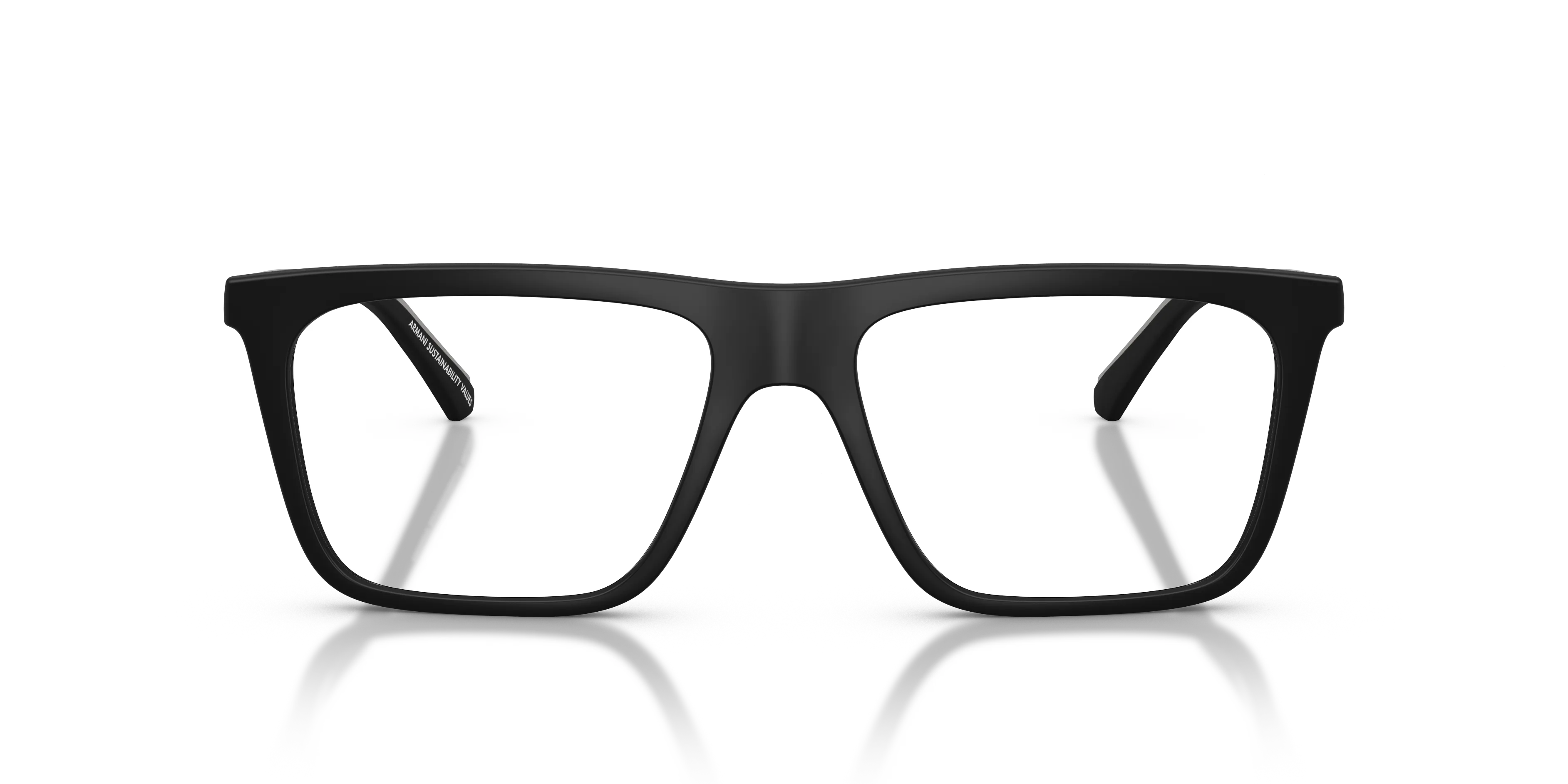 Emporio Armani EA4258 50011W Occhiali da sole Iniettato Nero Trasparente Squadrata Normale - immagine 3