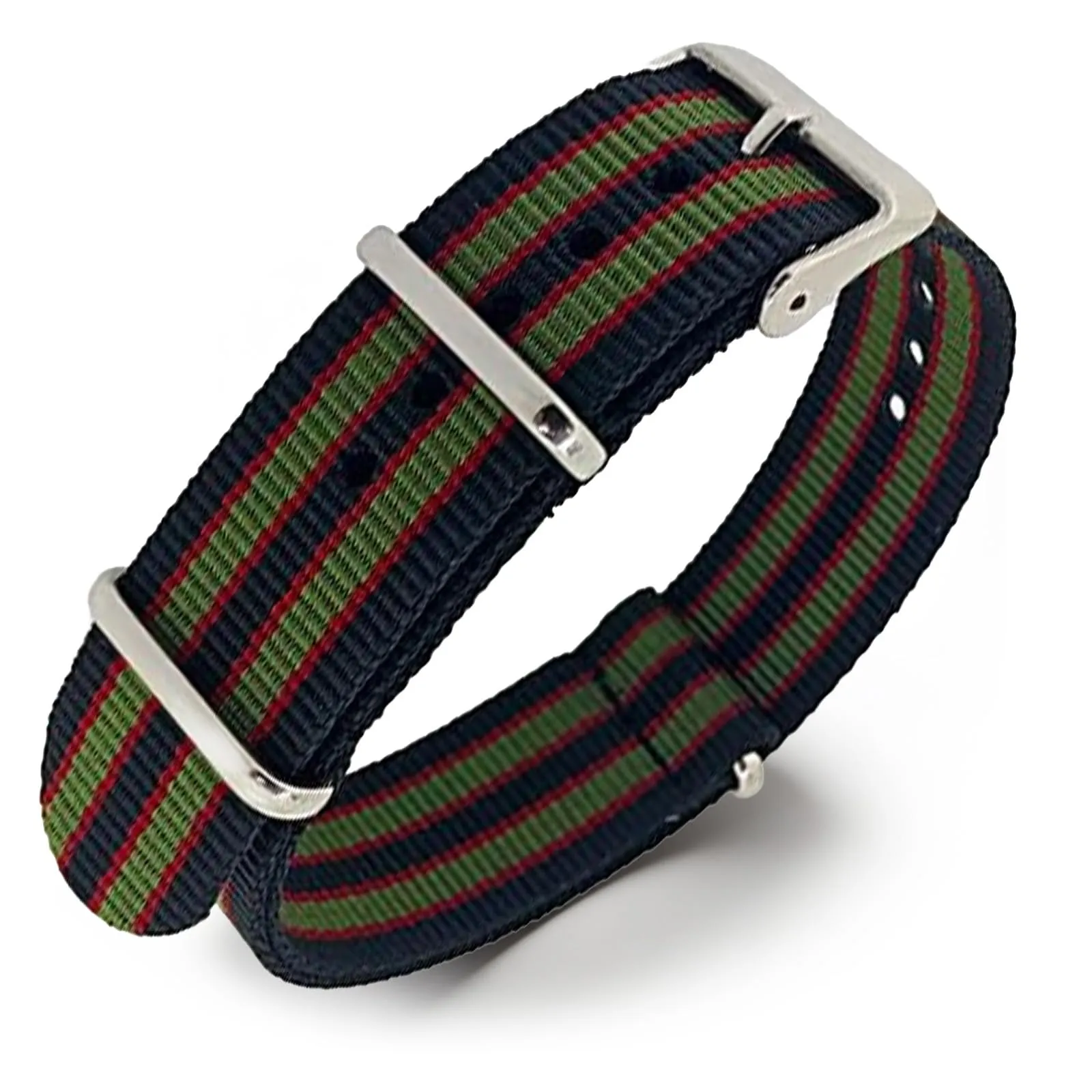 Natos.com - Cinturino NATO per Orologio in Nylon Militare G10, Uomo e Donna, Fibbia in Acciaio Inossidabile - 18mm 20mm 22mm - immagine 1