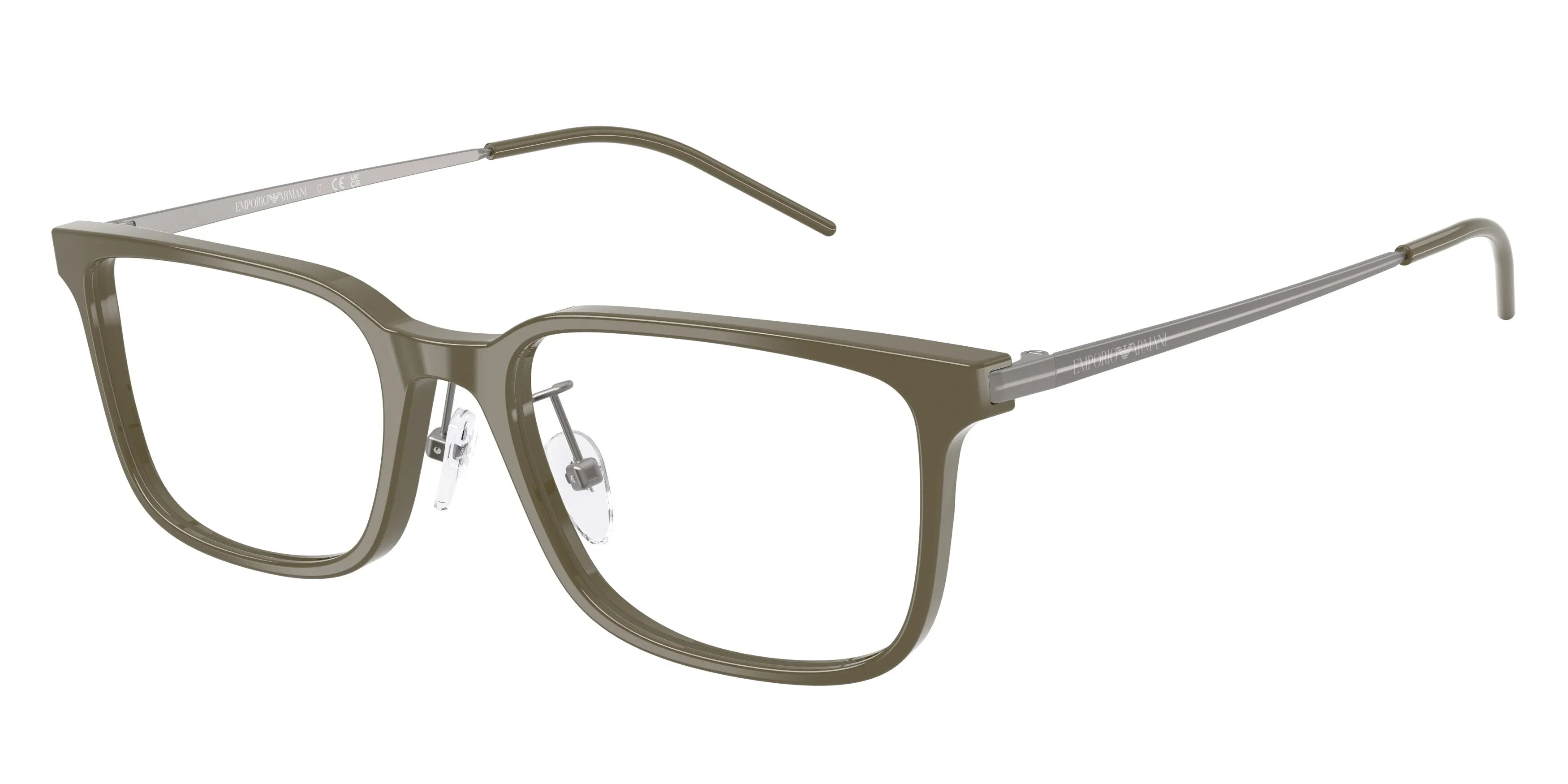 Emporio Armani EA3275D 6337 Montature da vista Acetato Verde Squadrata Normale - immagine 1