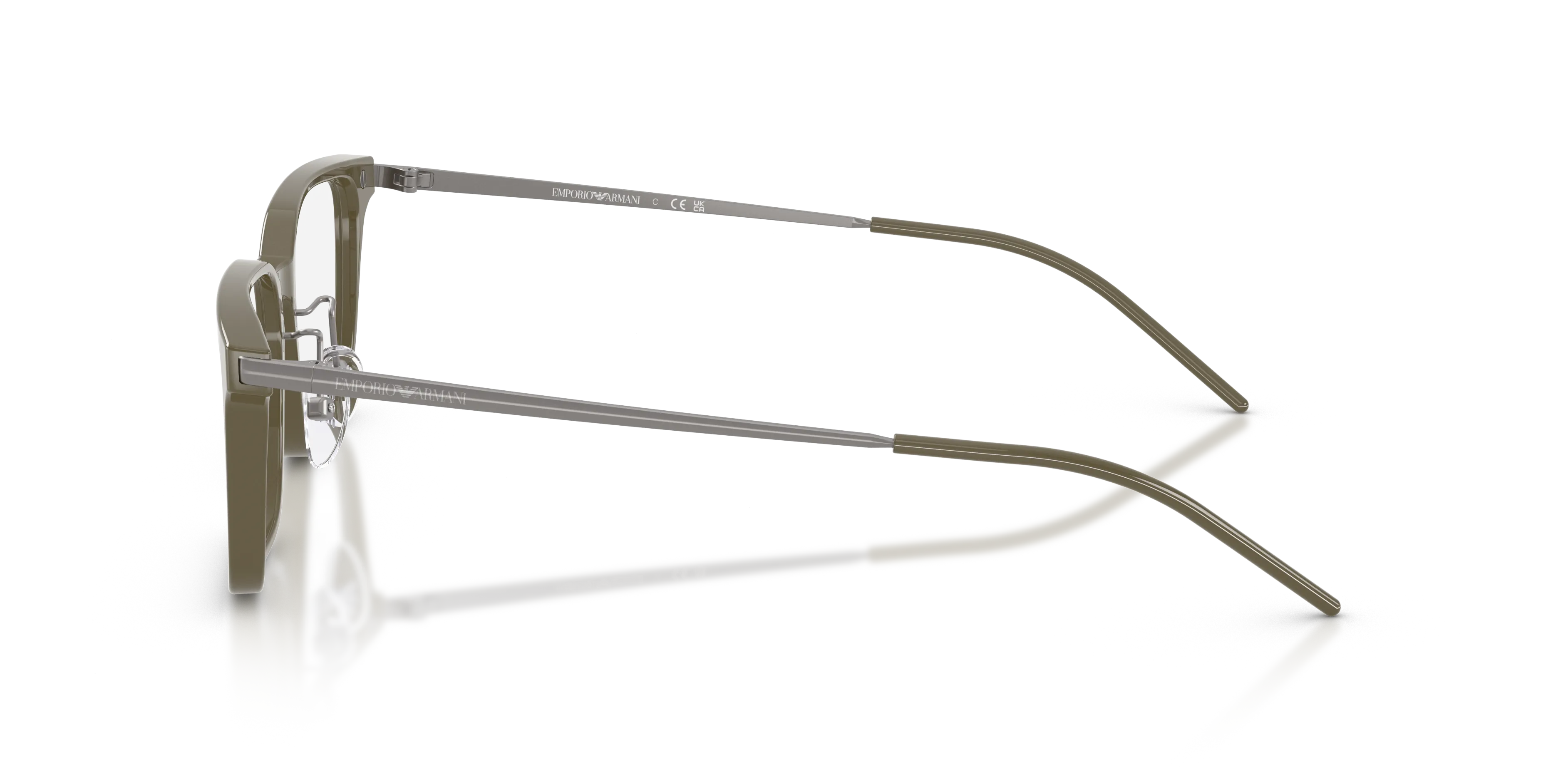 Emporio Armani EA3275D 6337 Montature da vista Acetato Verde Squadrata Normale - immagine 4