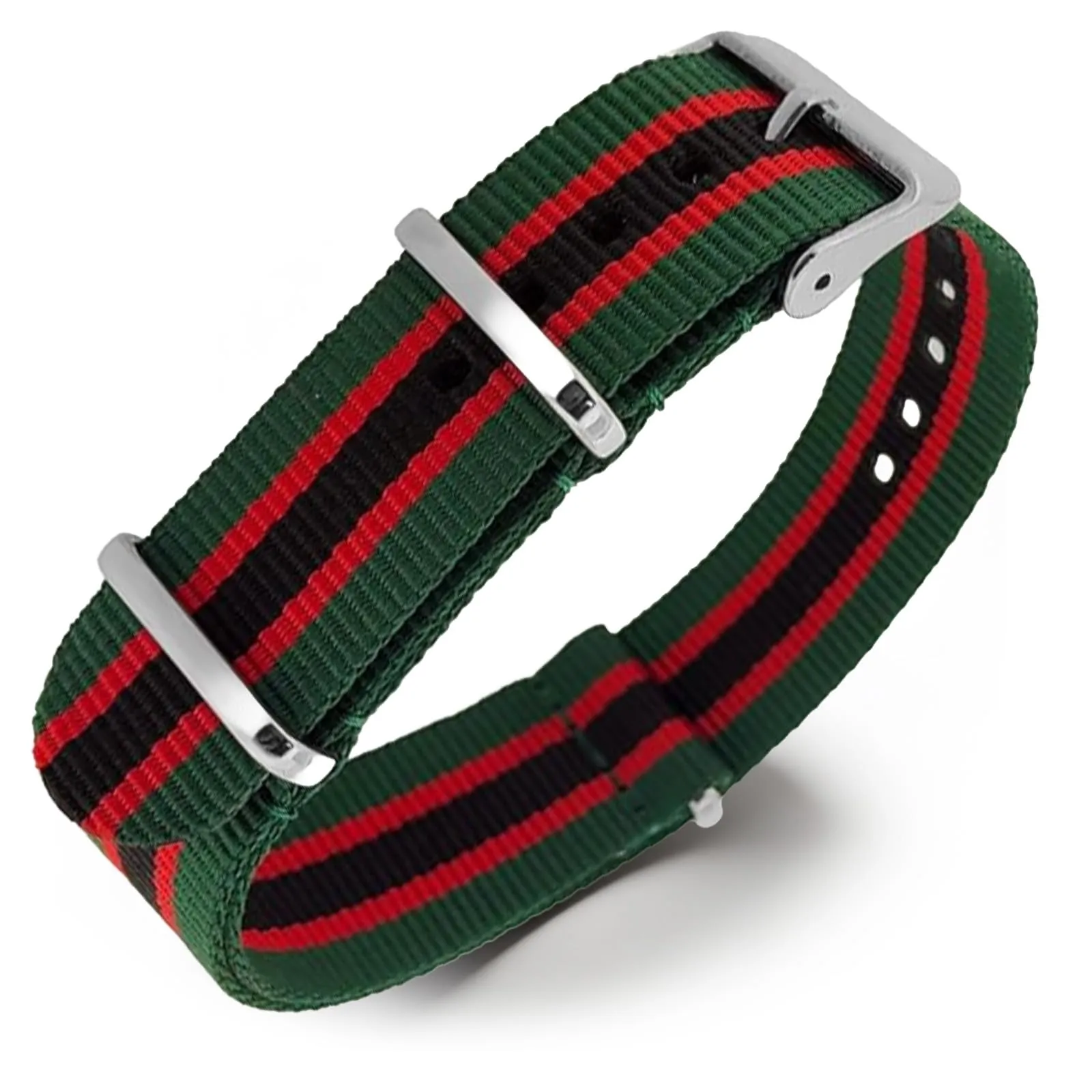 Natos.com - Cinturino NATO per Orologio in Nylon Militare G10, Uomo e Donna, Fibbia in Acciaio Inossidabile - 18mm 20mm 22mm - immagine 1