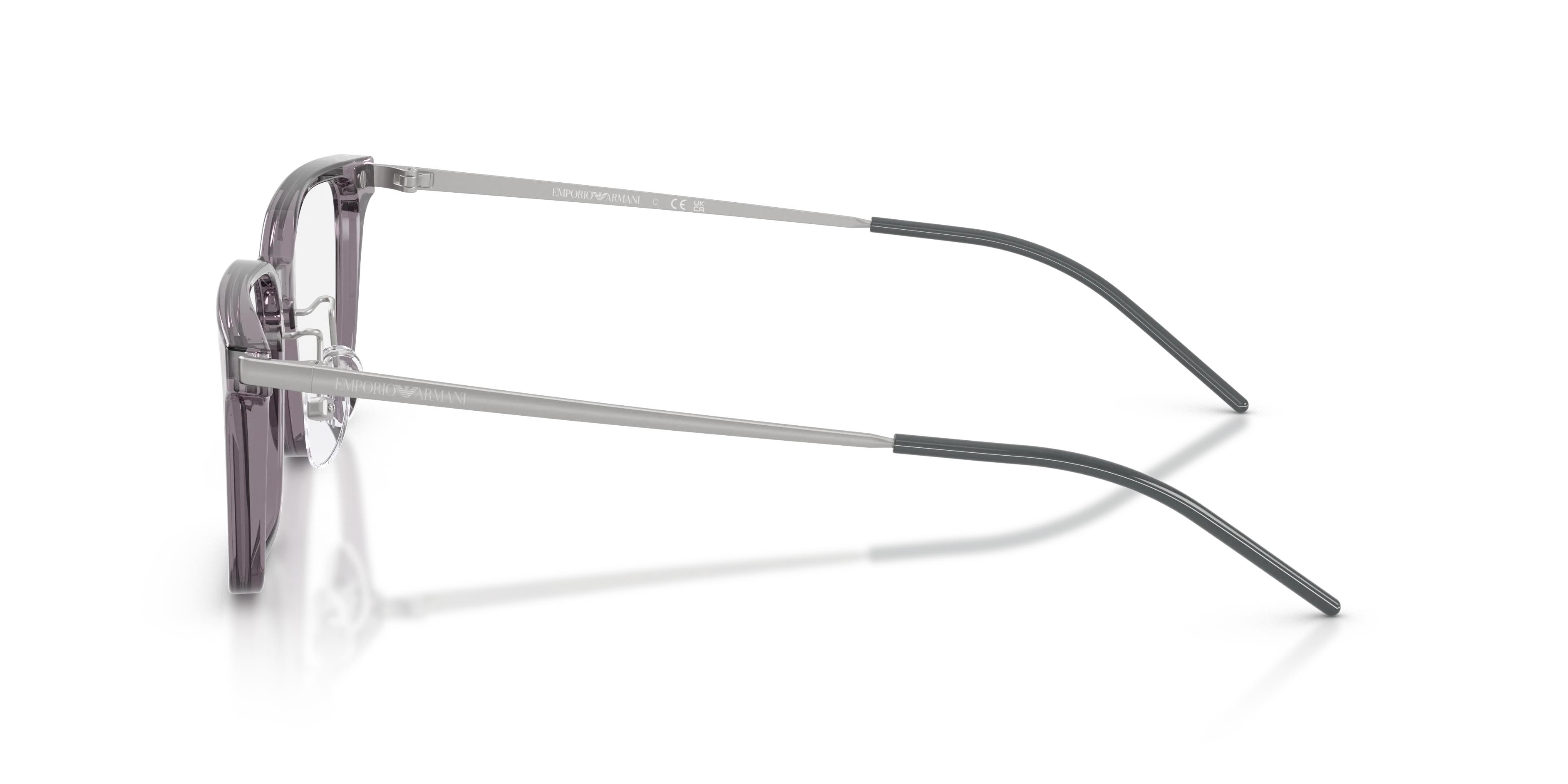 Emporio Armani EA3275D 5029 Montature da vista Acetato Grigio Squadrata Normale - immagine 4