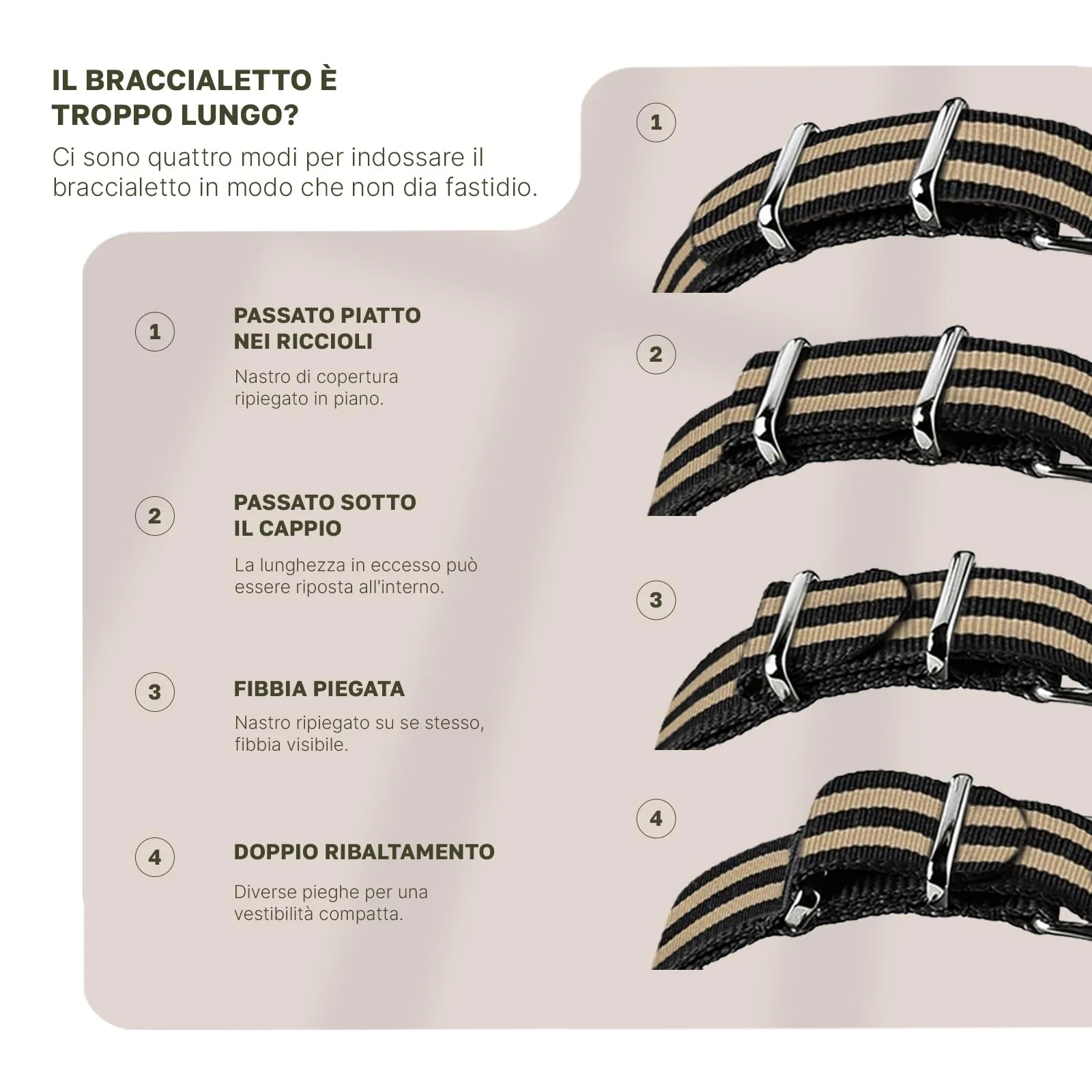 Natos.com - Cinturino NATO per Orologio in Nylon Militare G10, Uomo e Donna, Fibbia in Acciaio Inossidabile - 18mm 20mm 22mm - immagine 8