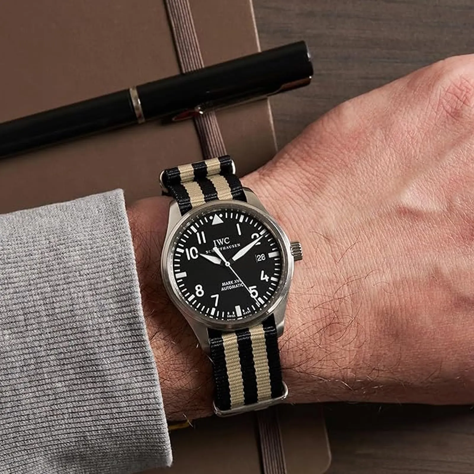 Natos.com - Cinturino NATO per Orologio in Nylon Militare G10, Uomo e Donna, Fibbia in Acciaio Inossidabile - 18mm 20mm 22mm - immagine 4