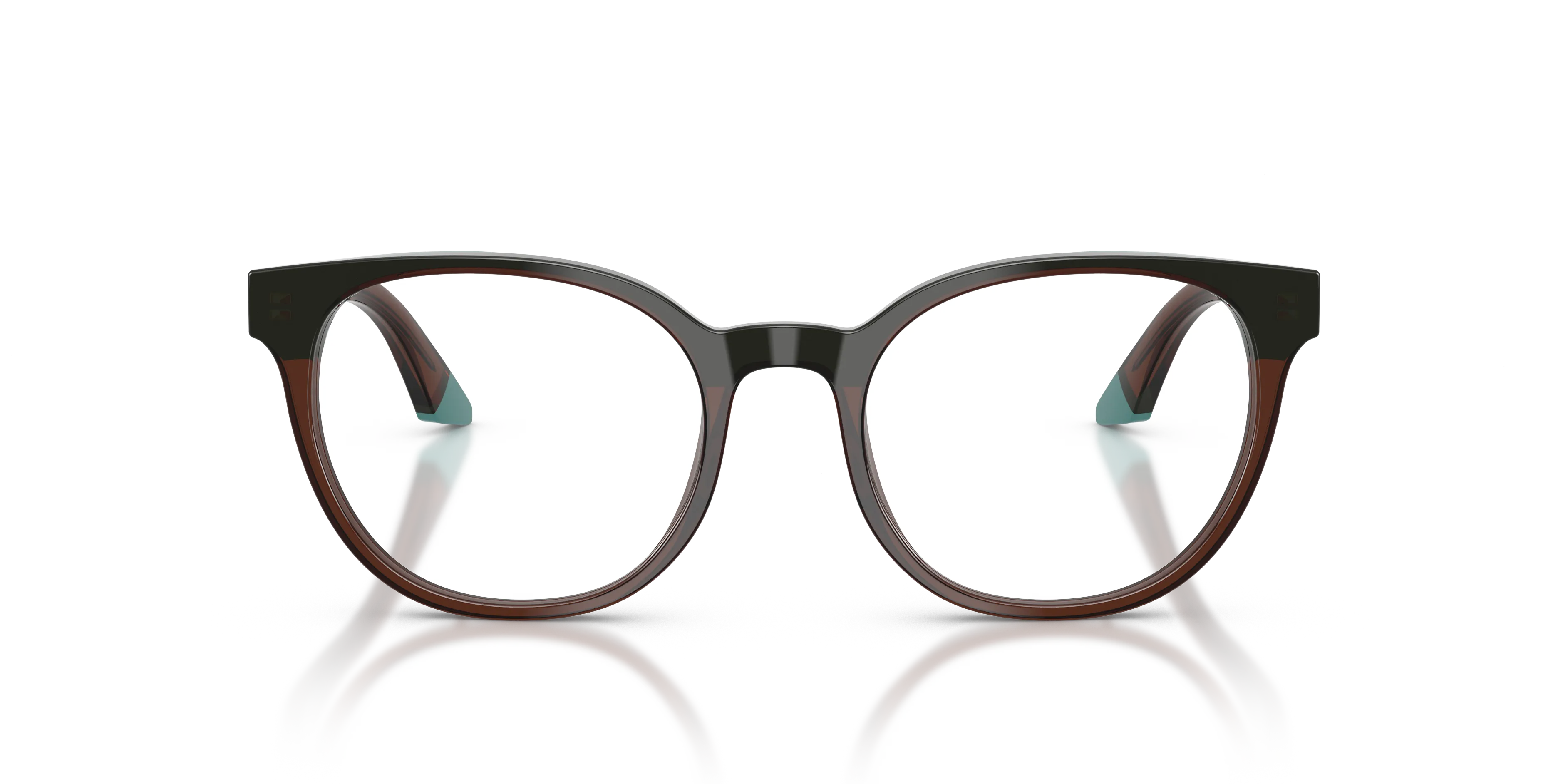 Emporio Armani EA3274 6318 Montature da vista Acetato Marrone Rotonda Normale - immagine 3