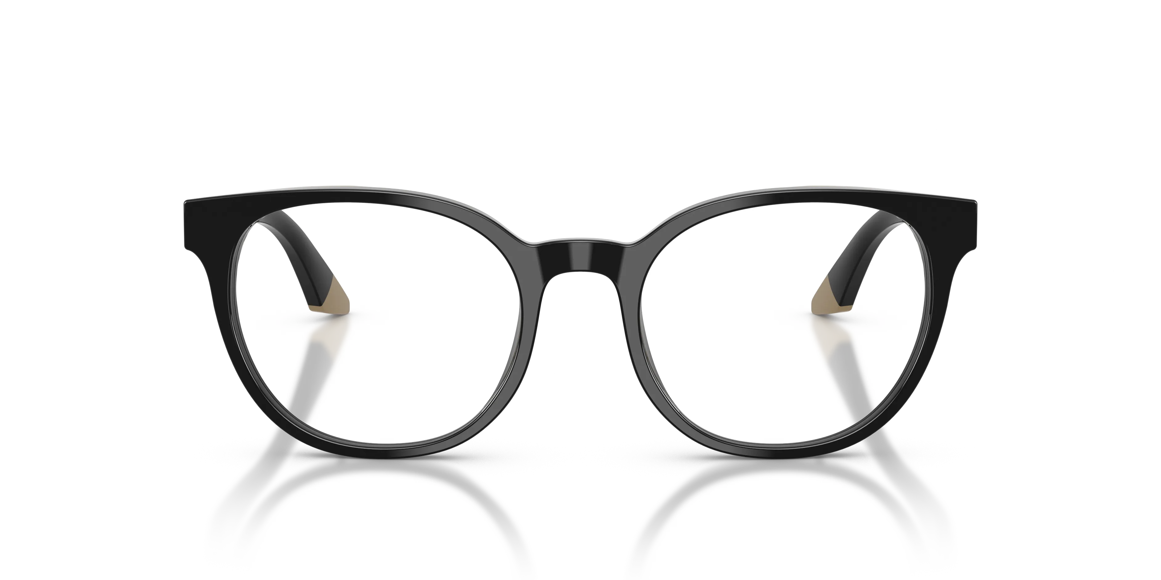 Emporio Armani EA3274 6313 Montature da vista Acetato Nero Rotonda Normale - immagine 3