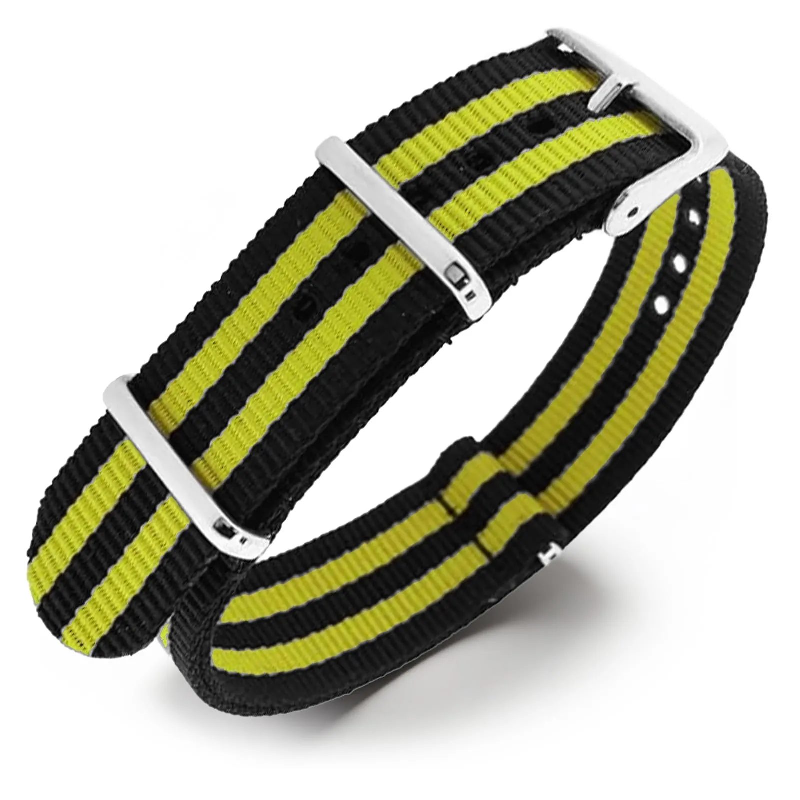 Natos.com - Cinturino NATO per Orologio in Nylon Militare G10, Uomo e Donna, Fibbia in Acciaio Inossidabile - 18mm 20mm 22mm - immagine 1