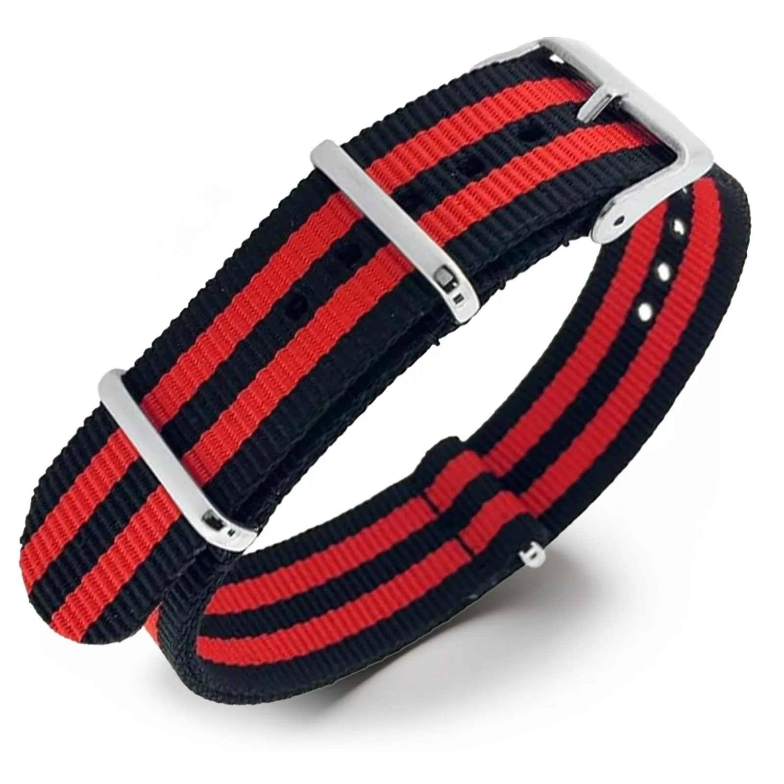 Natos.com - Cinturino NATO per Orologio in Nylon Militare G10, Uomo e Donna, Fibbia in Acciaio Inossidabile - 18mm 20mm 22mm 24mm - immagine 1