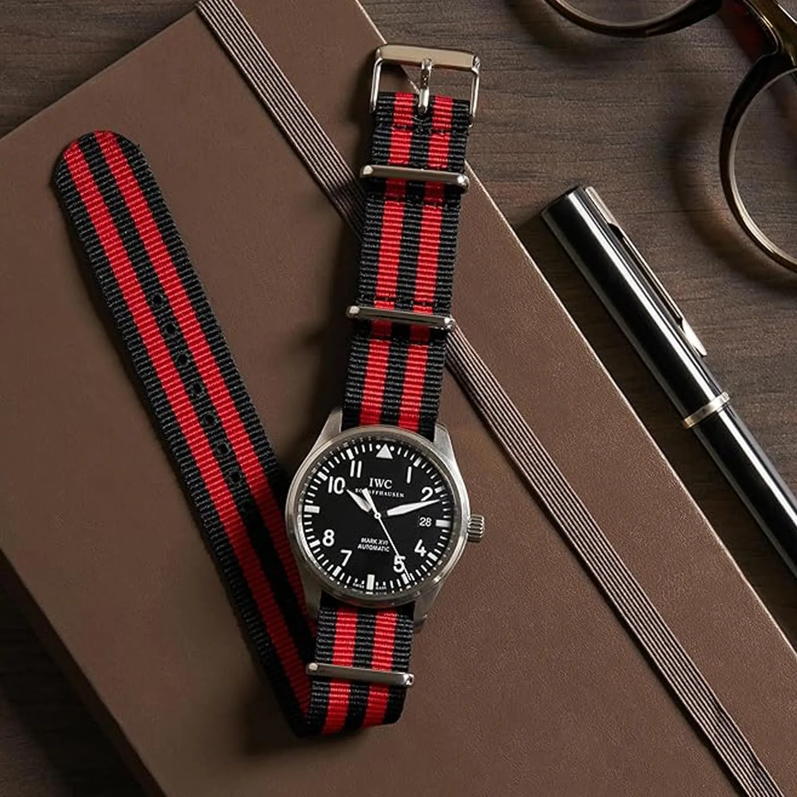 Natos.com - Cinturino NATO per Orologio in Nylon Militare G10, Uomo e Donna, Fibbia in Acciaio Inossidabile - 18mm 20mm 22mm 24mm - immagine 5