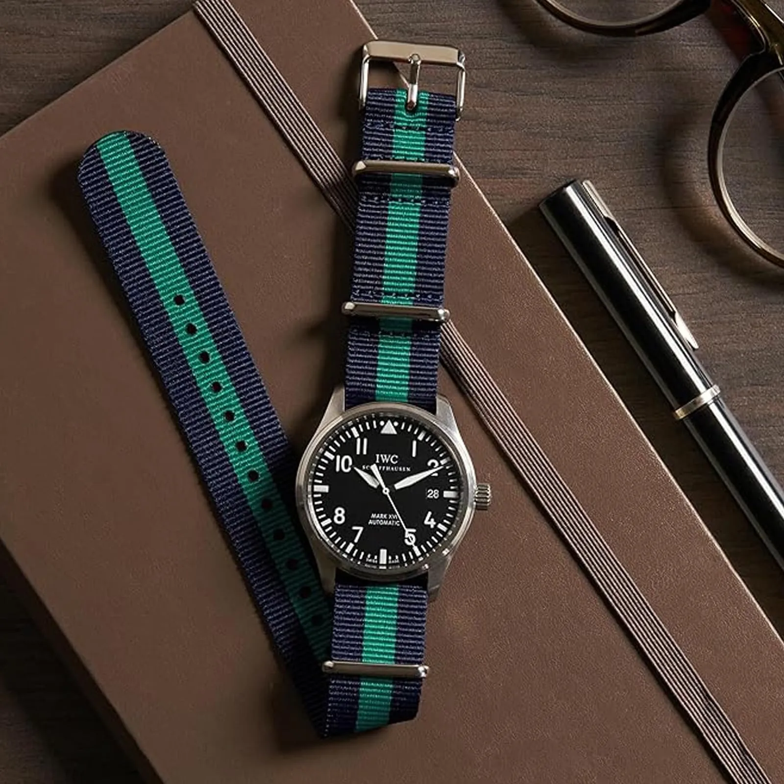 Natos.com - Cinturino NATO per Orologio in Nylon Militare G10, Uomo e Donna, Fibbia in Acciaio Inossidabile - 16mm 18mm 20mm 22mm - immagine 5