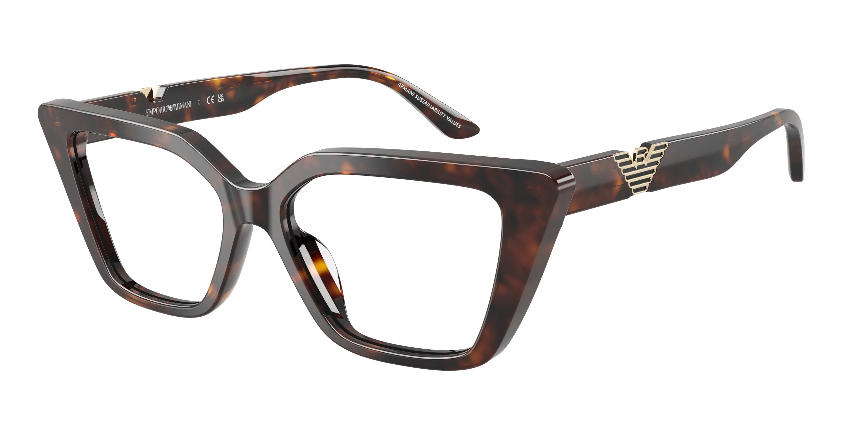 Emporio Armani EA3273U 5026 Montature da vista Acetato Tartaruga Cat Eye Normale - immagine 1